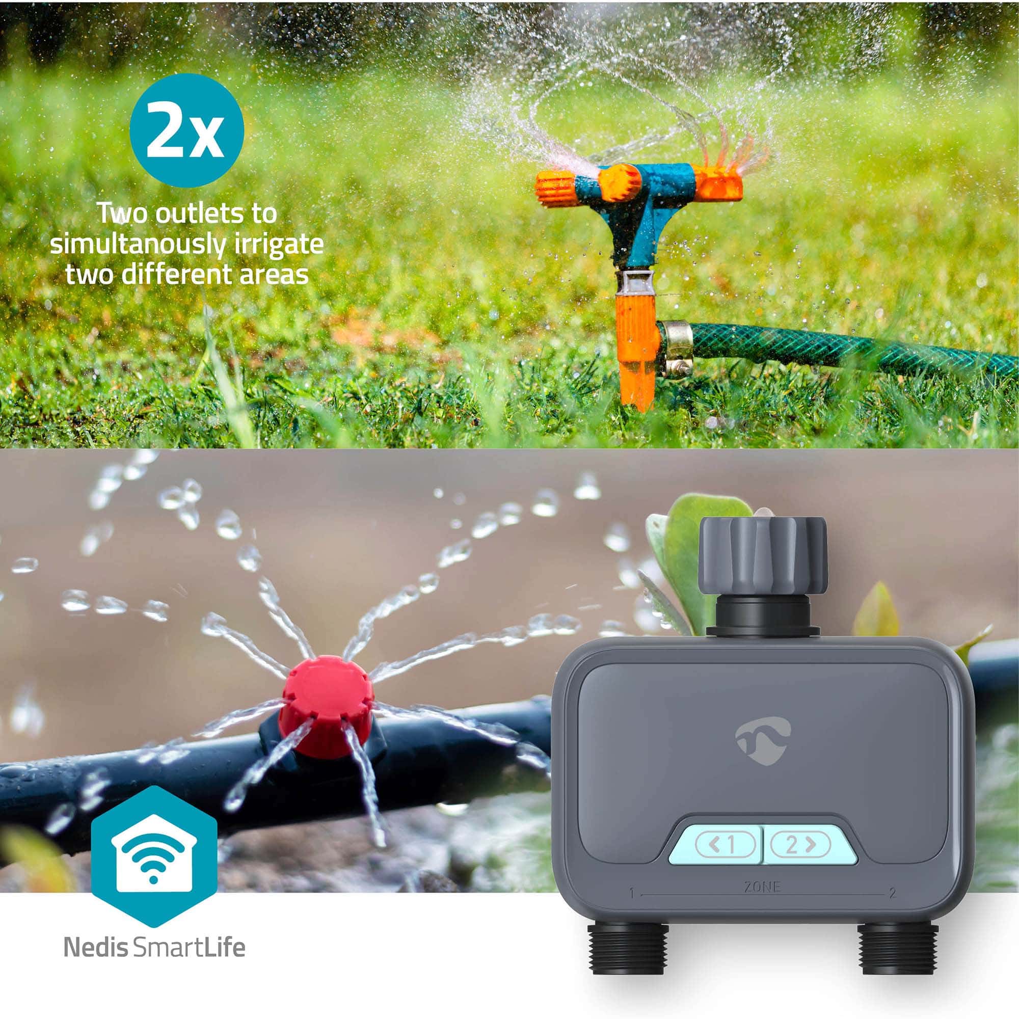 NEDIS Wassersteuerung SmartLife, grau