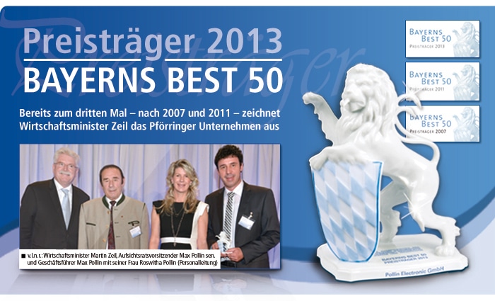 Pollin Electronic Preisträger Bayerns Best 50