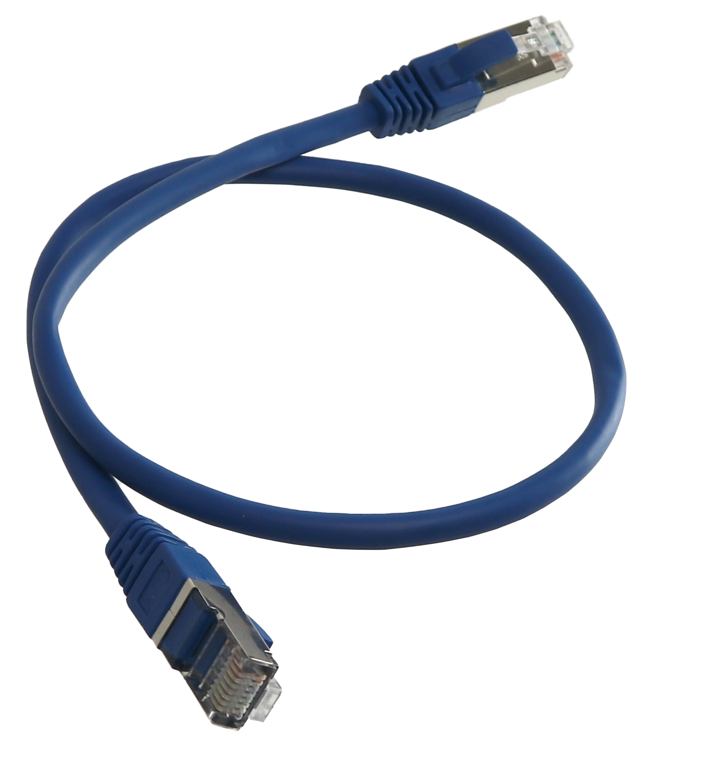CAT.5E Patchkabel, 0,5 m, blau, F/UTP CAT.5E Patchkabel, 0,5 m, blau, UTP