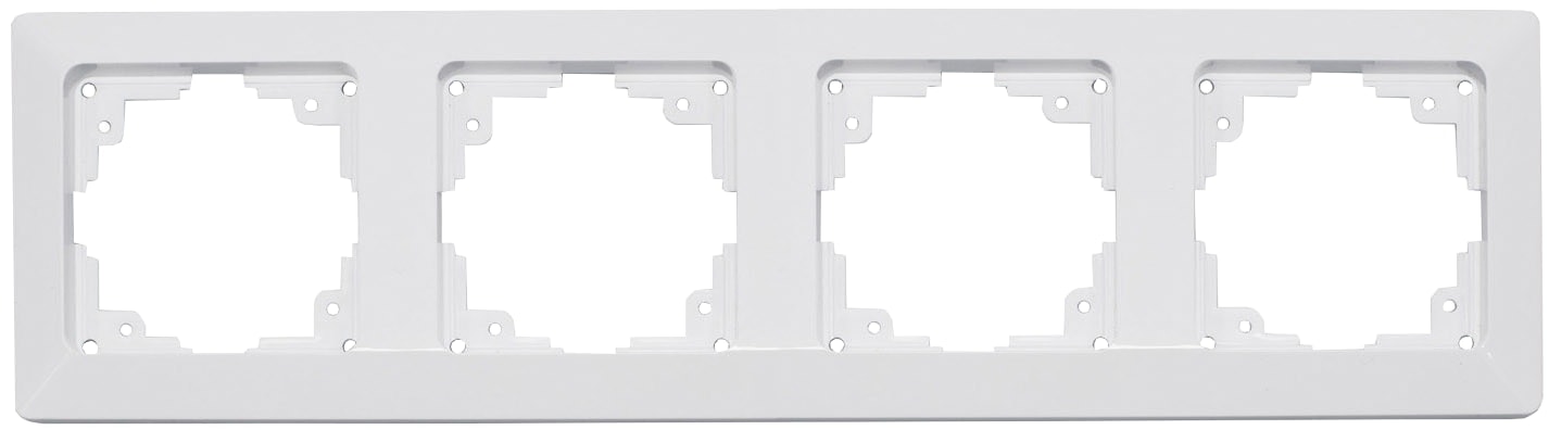 MILOS Abdeckrahmen 22790, 4-fach, weiß matt MILOS Abdeckrahmen 22790, 4-fach, weiß matt