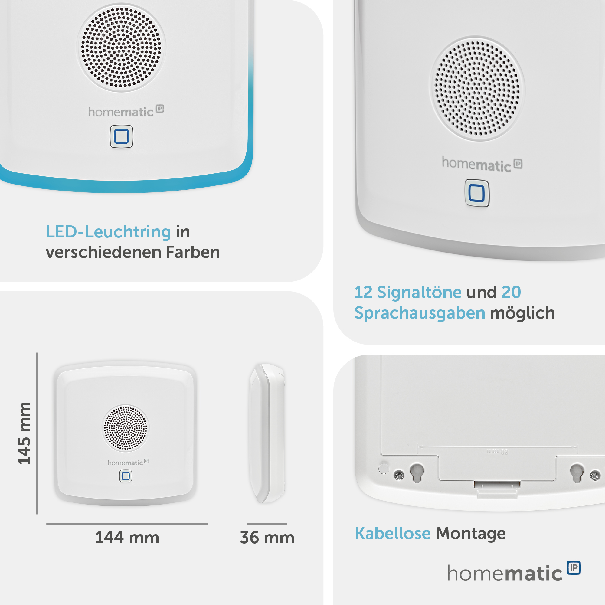 HOMEMATIC IP 152348A0, Kombisignalgeber