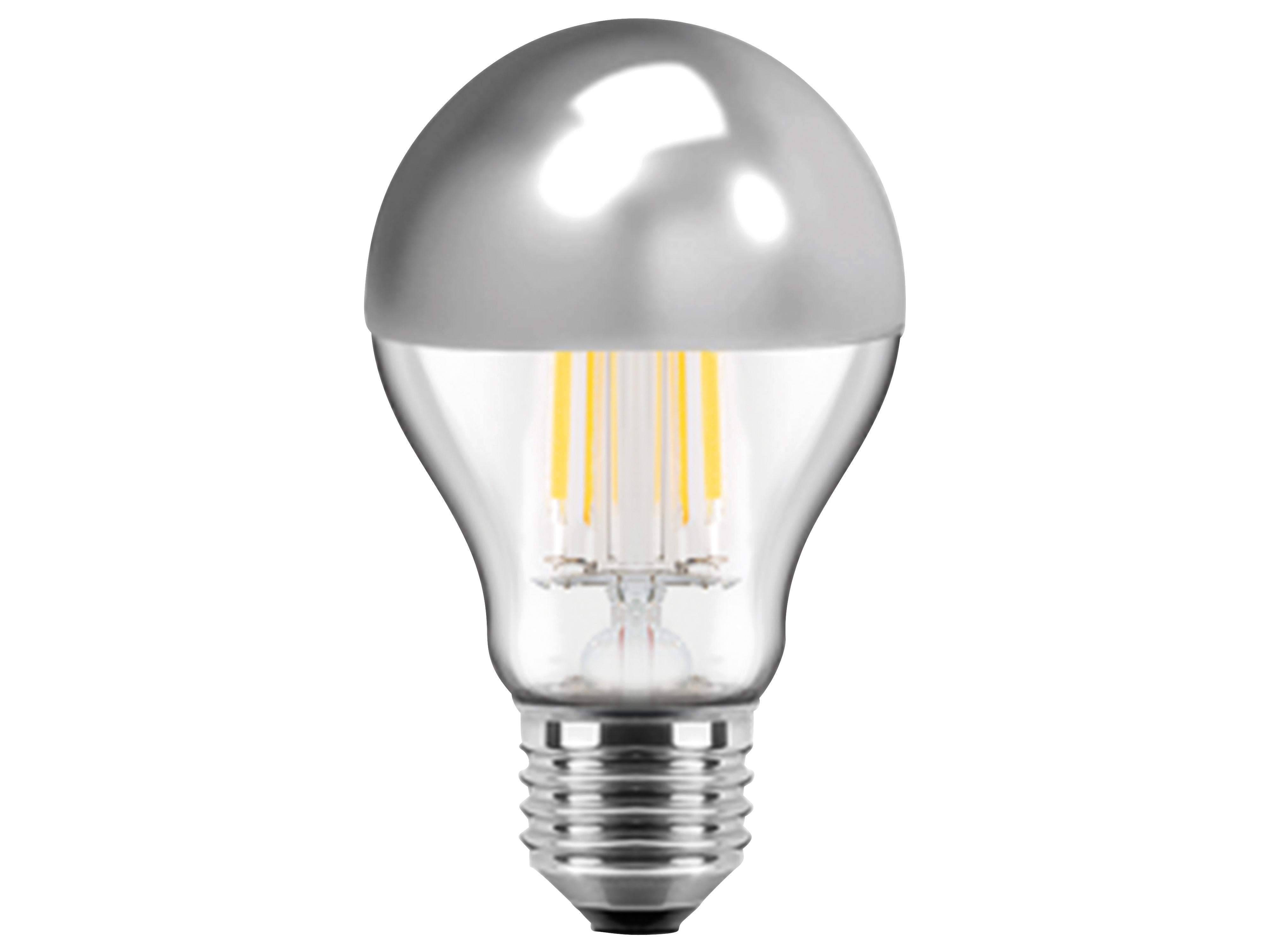 BLULAXA LED-Filament-Lampe, Vintage, EEK: F, 7W, 645lm, 3000K, Silber