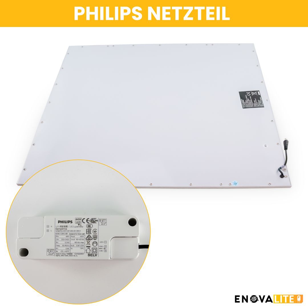 ENOVALITE LED-Panel, 36 W, 3600 lm, EEK: F, 620x620 mm, 6000 K, 90° Abstrahlwinkel, UGR >19