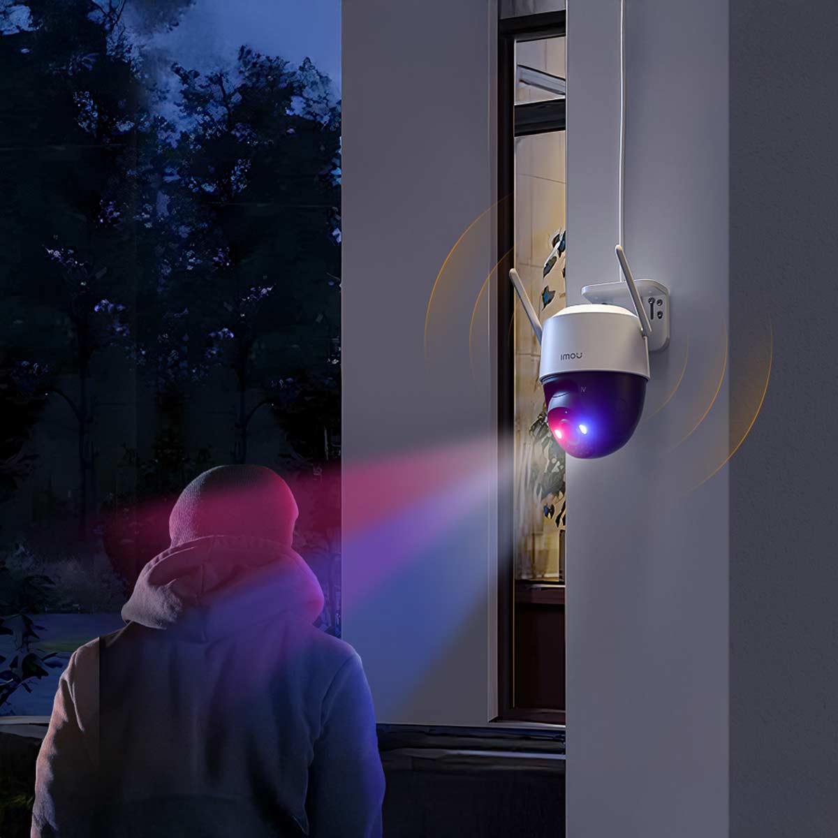 IMOU Überwachungskamera MP Wi-Fi 6, mit KI-Erkennung, außen, weiß