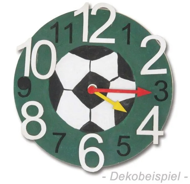 SOL-EXPERT Holzbausatz Wanduhr mit Uhrwerk