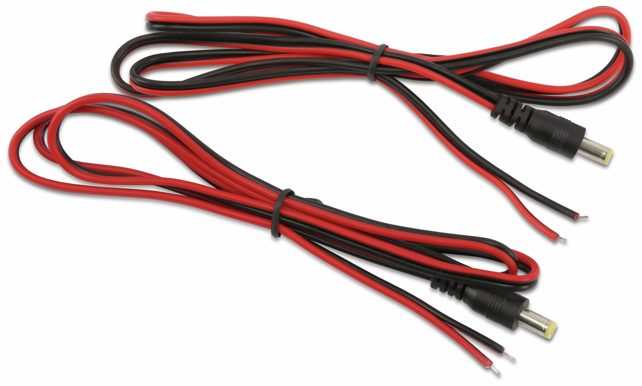 BLANKO Stromversorgungskabel, Hohlstecker, 5,5/2,1 mm, 2 Stück, 1000 mm