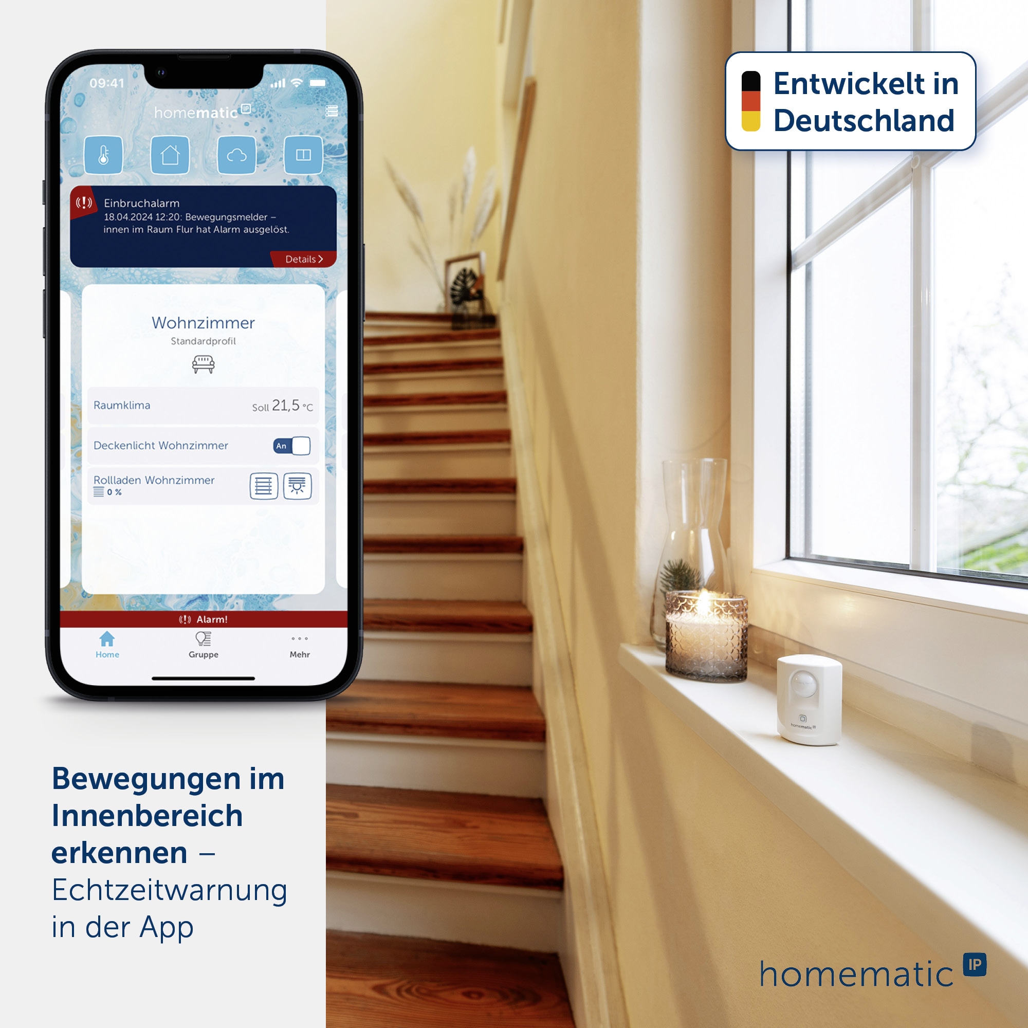 HOMEMATIC IP Smart Home 142722A0 Bewegungsmelder, weiß HOMEMATIC IP Smart Home 142722A0 Bewegungsmelder, weiß