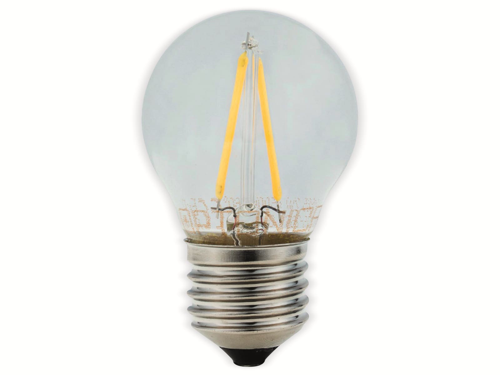 OPTONICA LED-Lampe 1865 Fil, E27, G45, EEK F, 2W, 200lm, 4500K