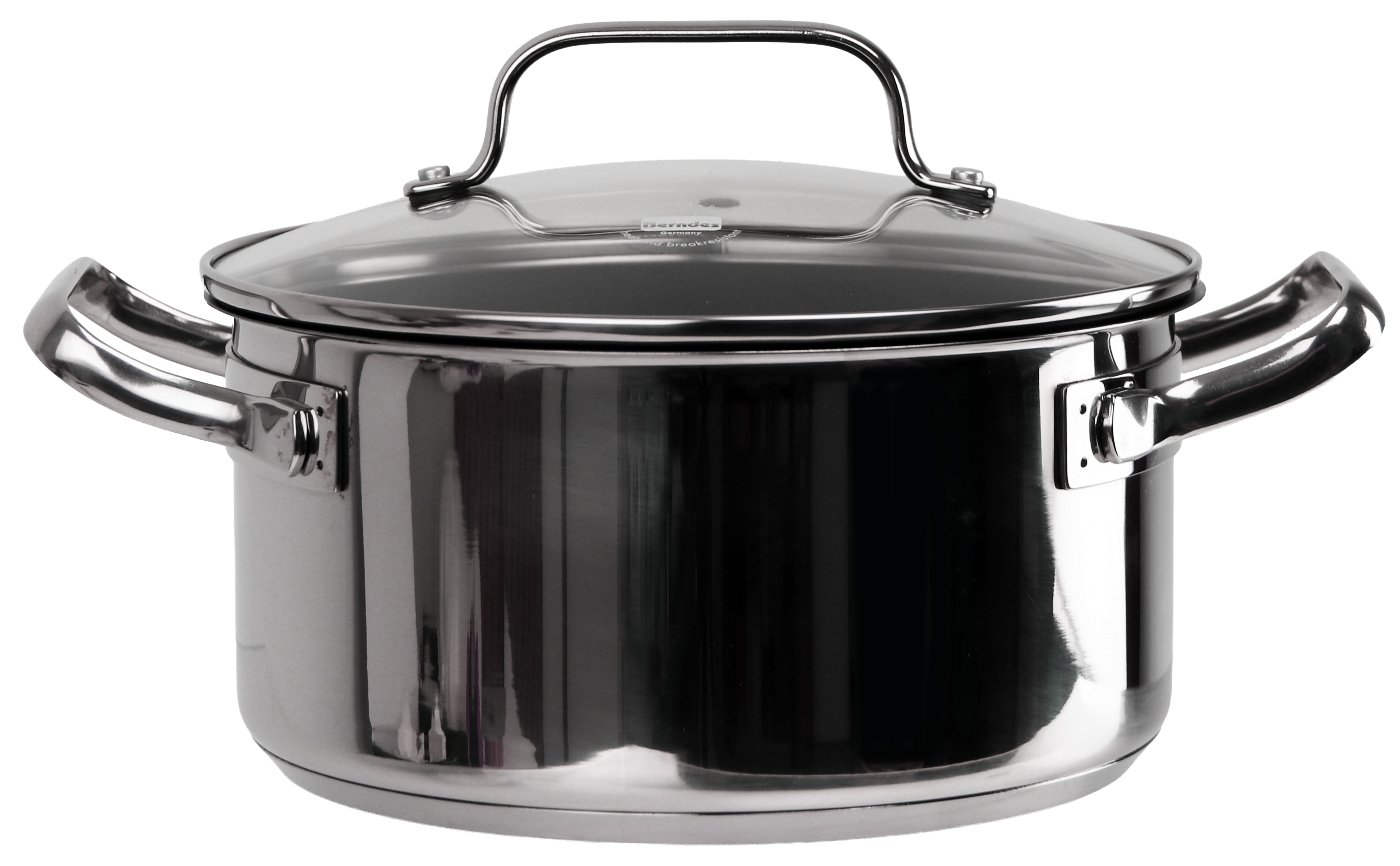 Kochtopf mit Glasdeckel, Edelstahl, 3 l, Ø 20 cm, B-Ware