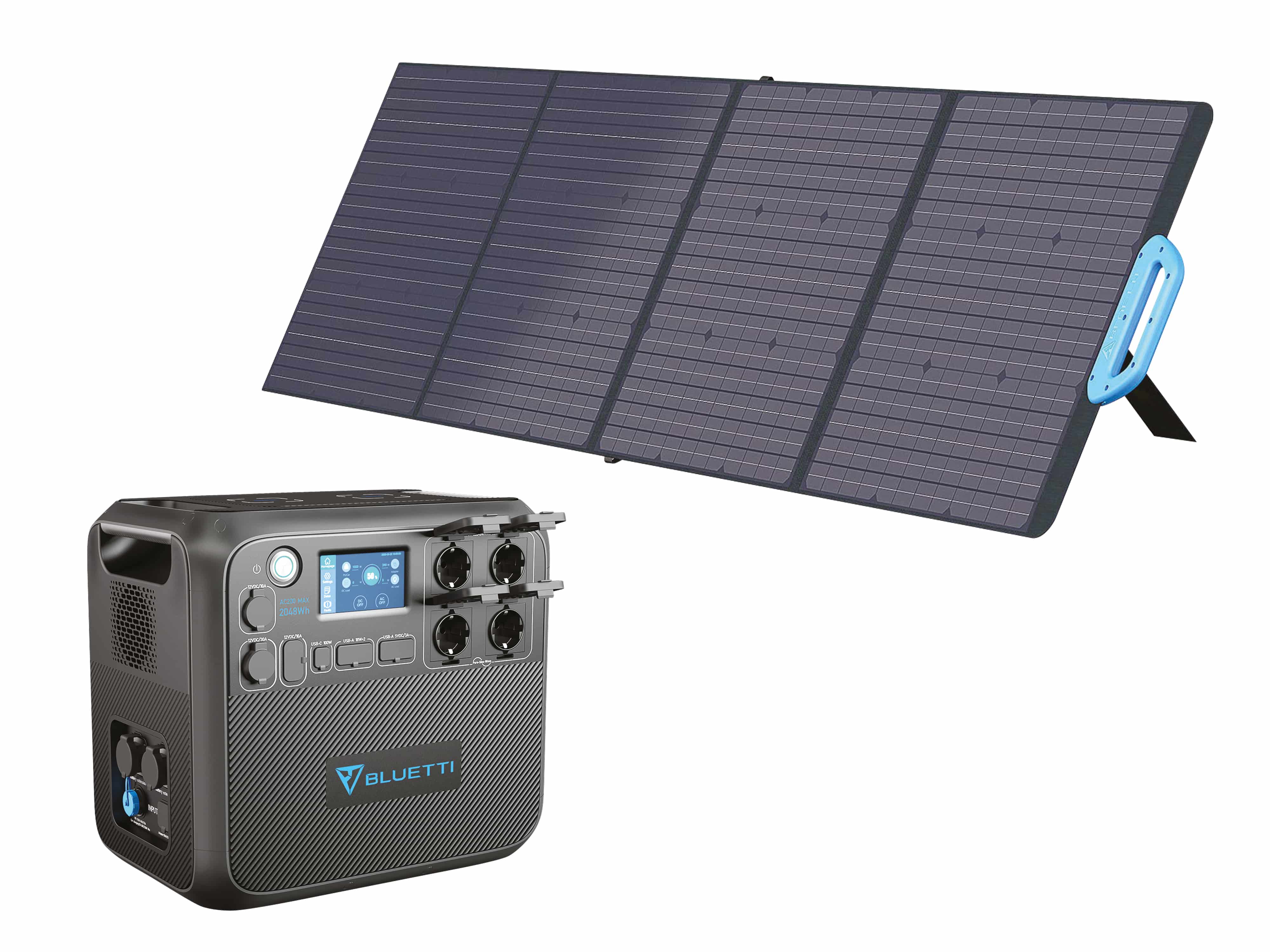 BLUETTI Powerstation-Set AC200Max + 200 W Solarmodul