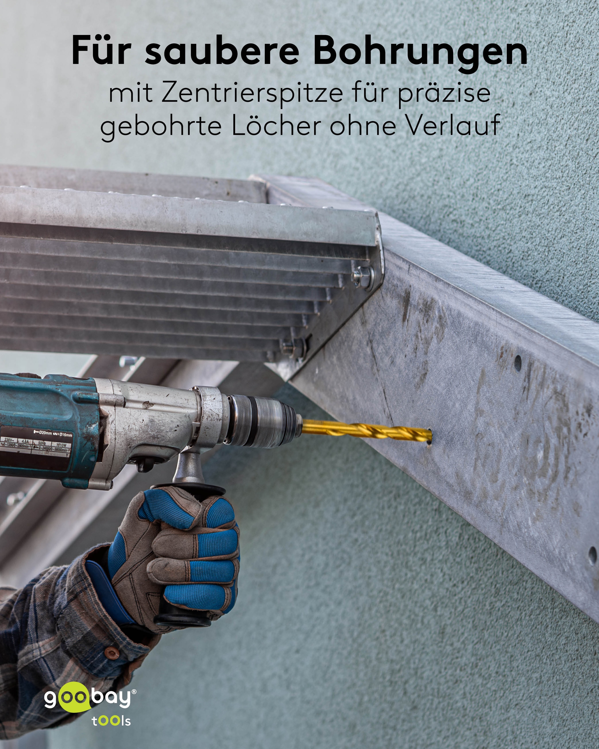 GOOBAY TOOLS HSS-Metallbohrer-Set, 77850, 1,5-10 mm, 15-teilig