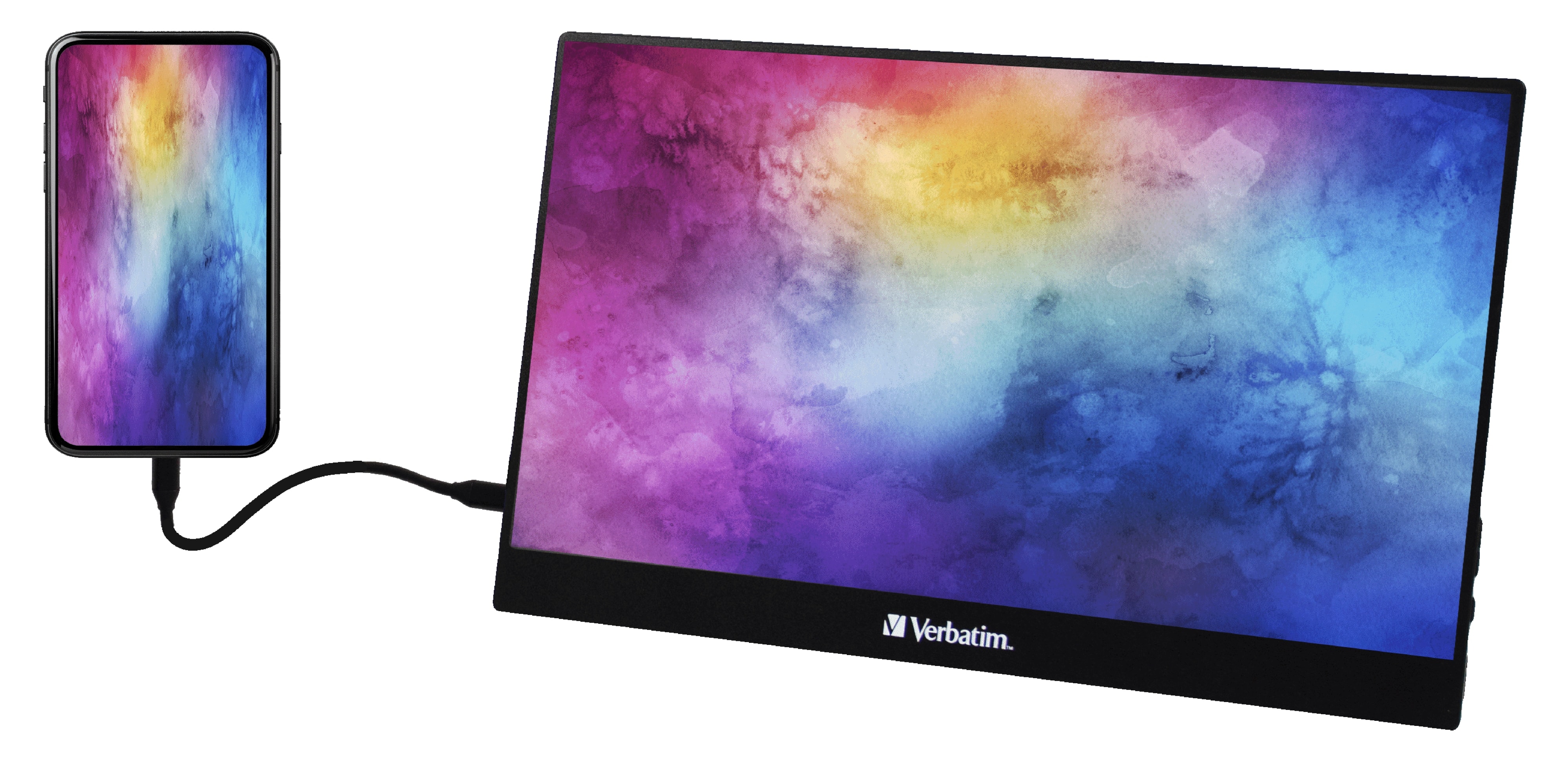 VERBATIM Tragbarer Monitor PM-14, 35,6 cm (14"), HDMI, USB-C VERBATIM Tragbarer Monitor PM-14, 35,6 cm (14"), HDMI, USB-C