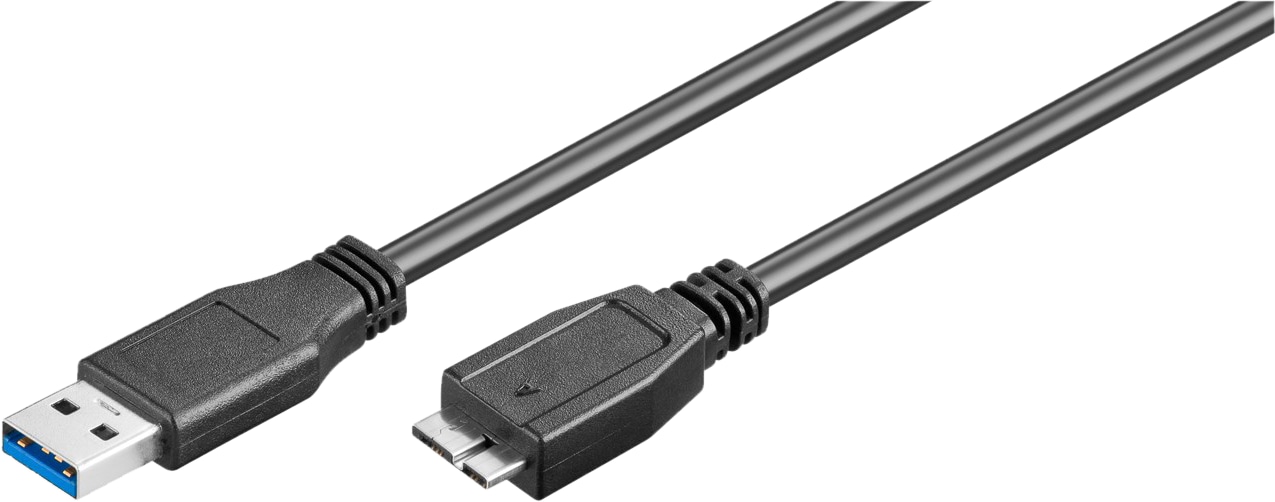GOOBAY USB 3.0 Kabel 95734 A/microB 0,5m schwarz