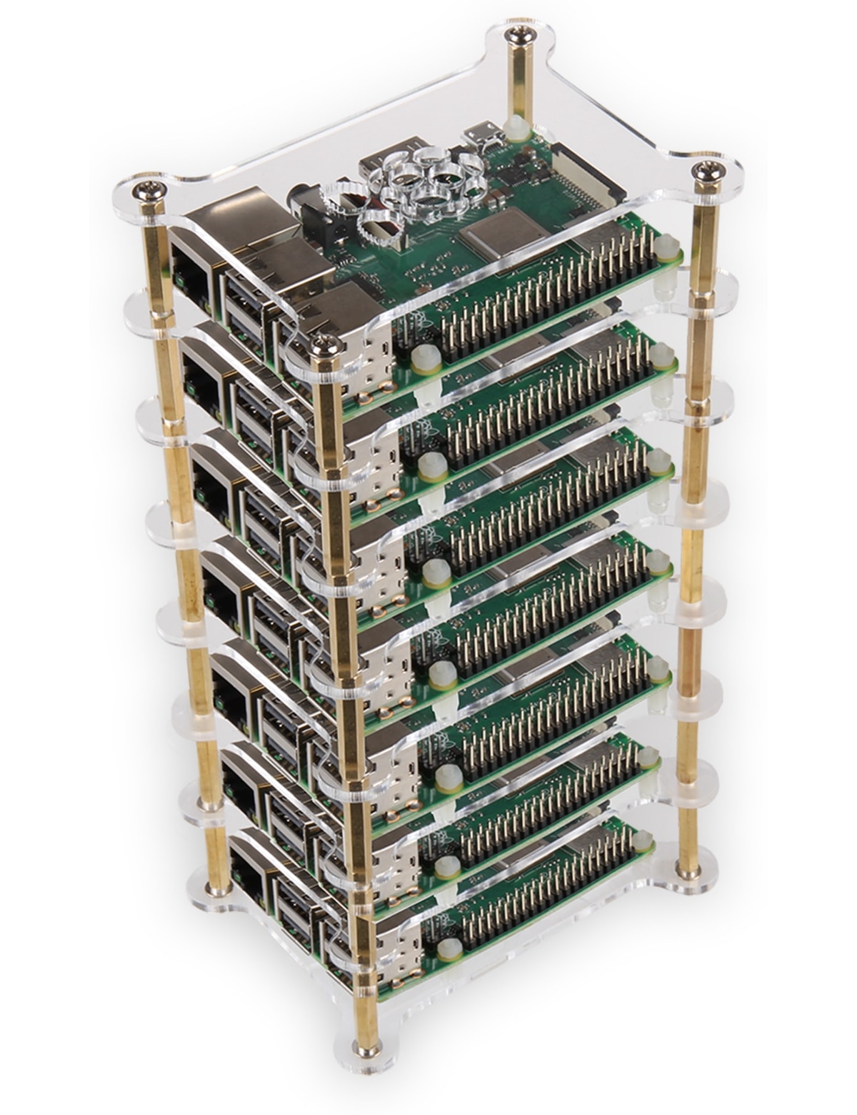 JOY-IT Tower Gehäuse für 7 RPi 3B/3B+ JOY-IT Tower Gehäuse für 7 RPi 3B/3B+