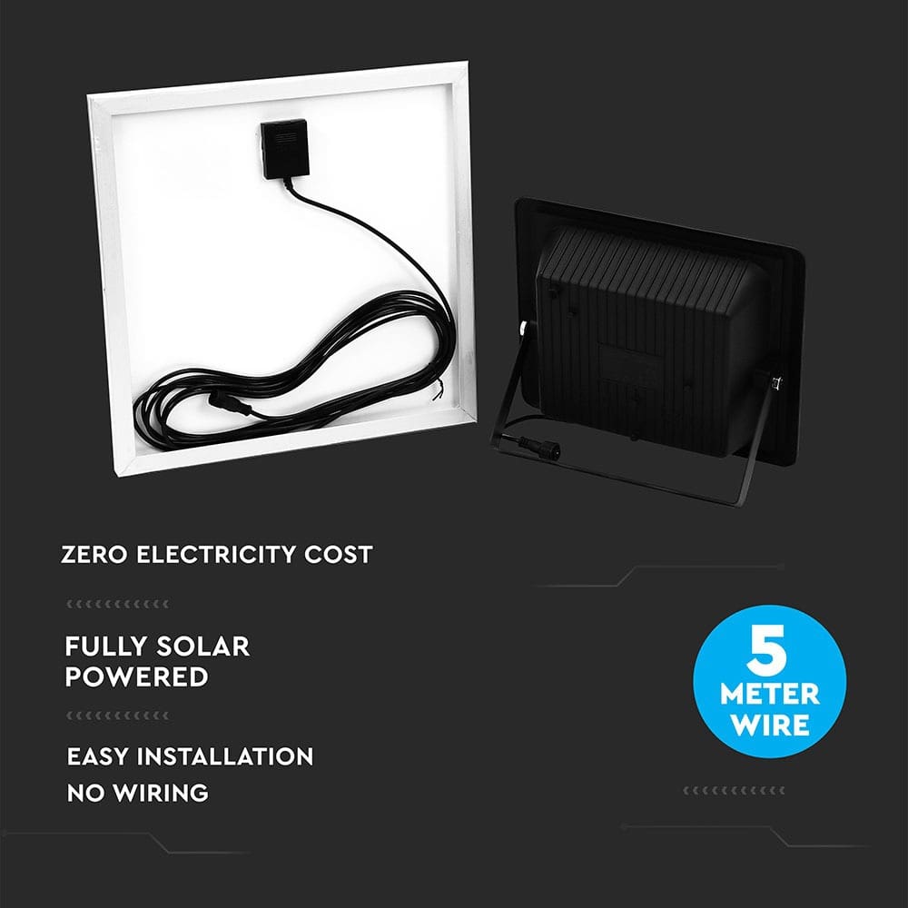 V-TAC Solar LED-Fluter VT-60W, 20 W, 4000 K, mit Panel + Fernbedienung V-TAC Solar LED-Fluter VT-60W, 20 W, 4000 K, mit Panel + Fernbedienung