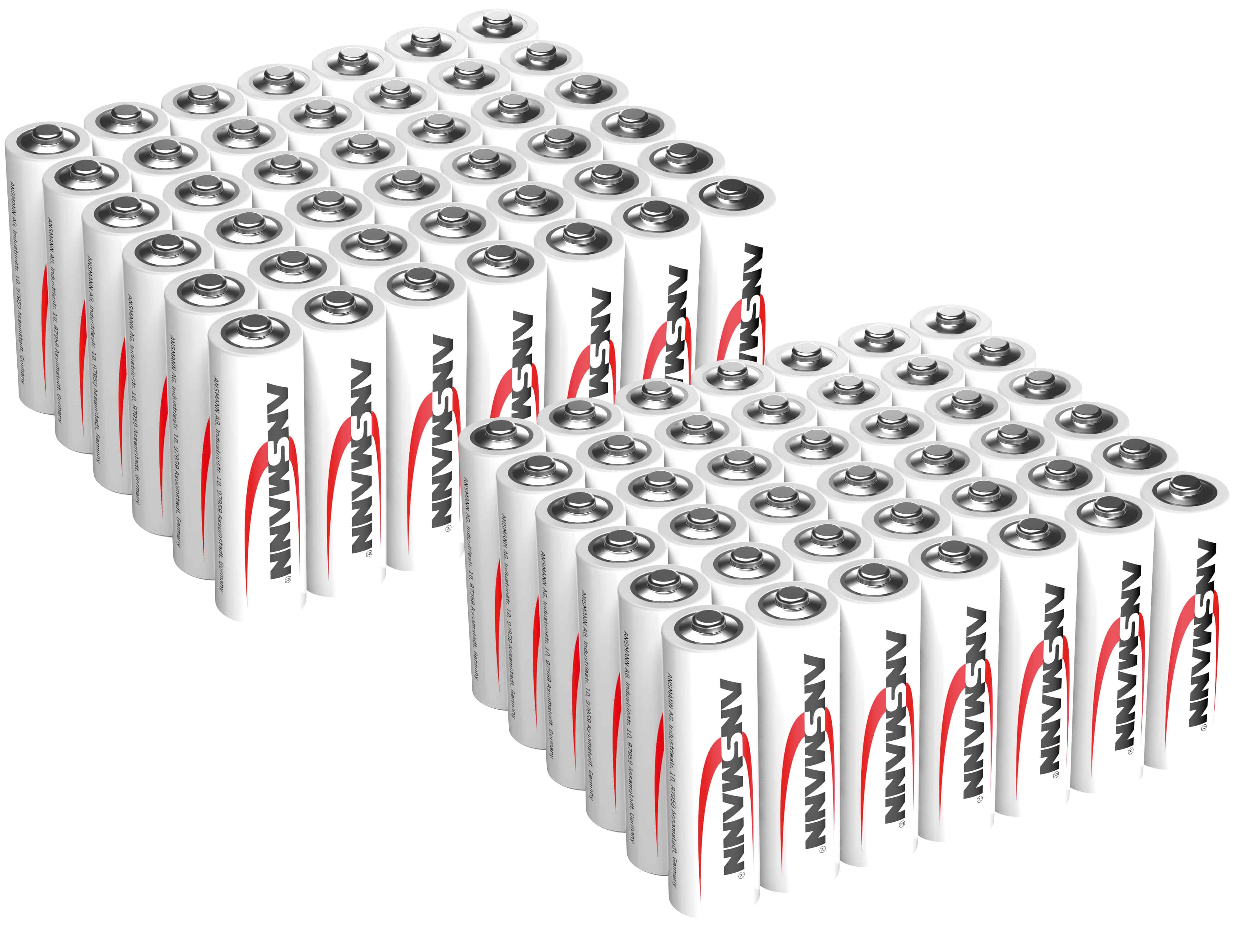ANSMANN Mignon-Batterie-Set, Alkaline, 84 Stück