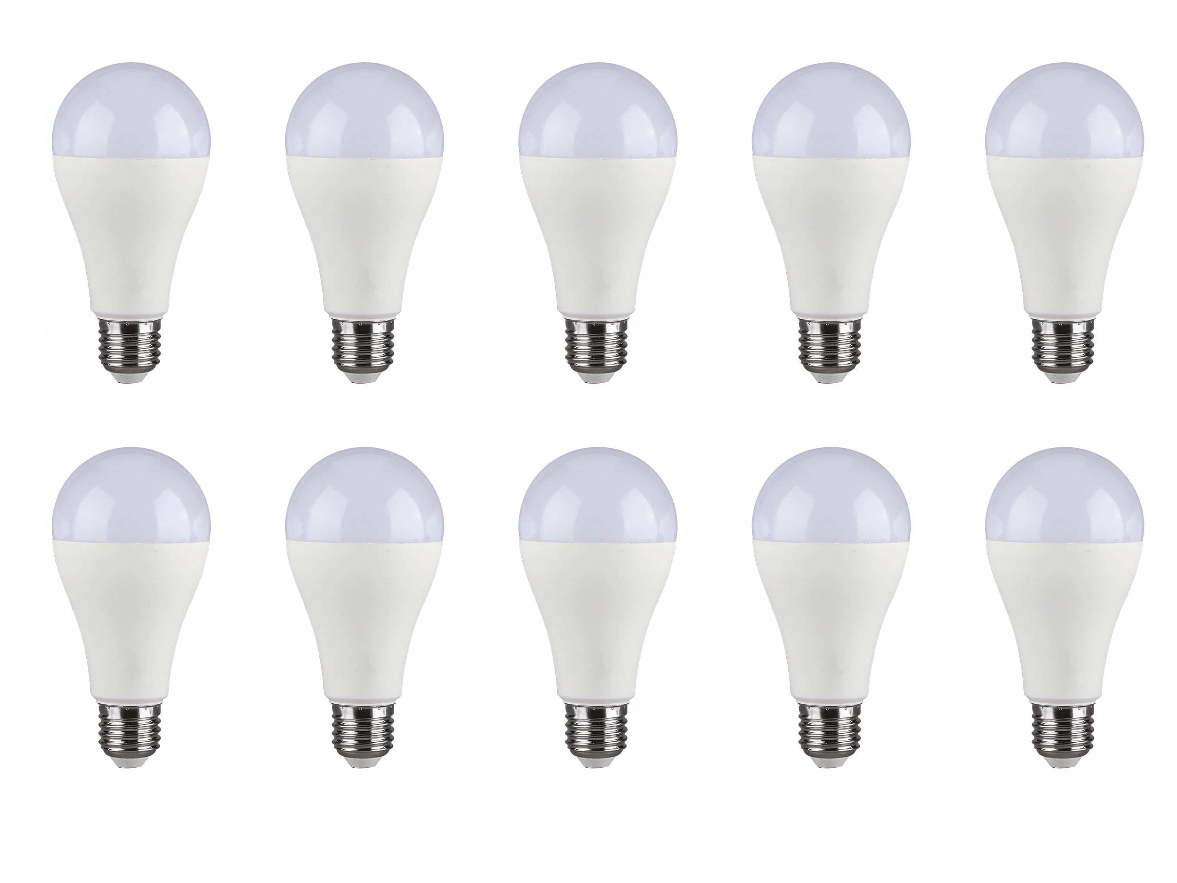 V-TAC LED-Lampe, Tropfenform, E27, EEK: F, 15W, 1521lm, 4000K, 10 Stück V-TAC LED-Lampe, Tropfenform, E27, EEK: F, 15W, 1521lm, 4000K, 10 Stück