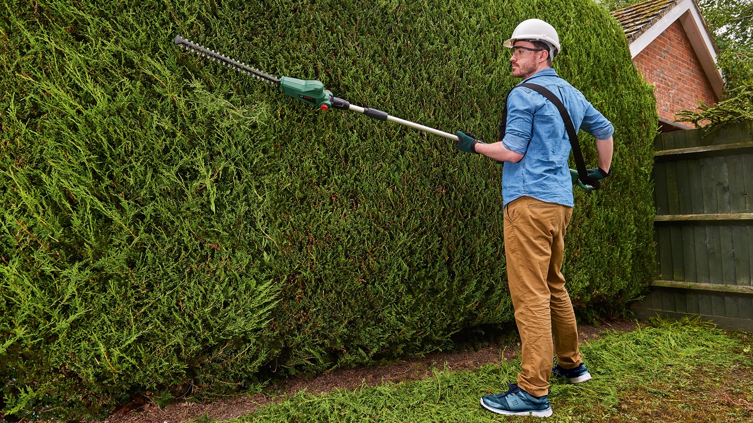 BOSCH Akku-Teleskop-Heckenschere, UniversalHedgePole 18, 06008B3001, Solo