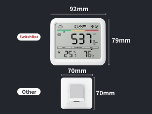 SWITCHBOT Wetterstation Messgerät, Meter Pro Thermometer Hygrometer, weiß