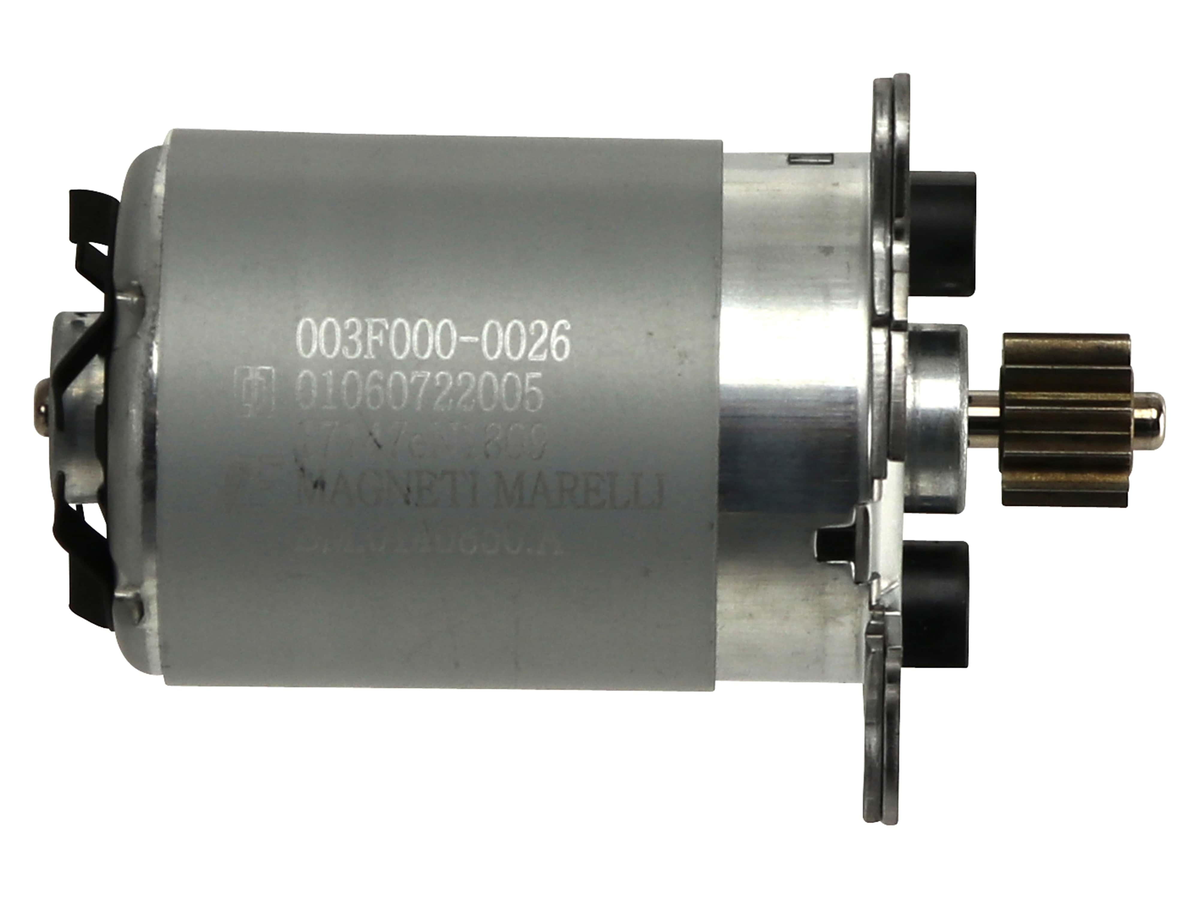 DC-Motor 01060722005, 13 V, 22,5 W, mit Flansch und Ritzel