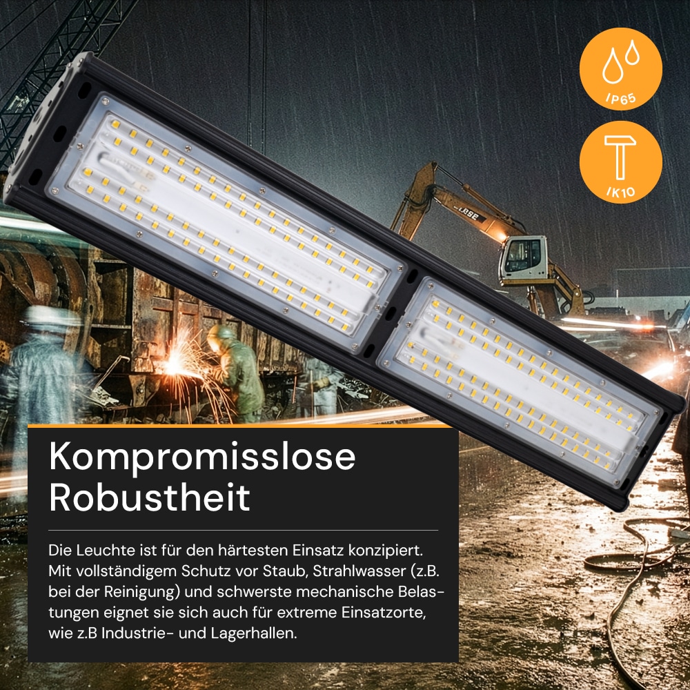 ENOVALITE LED-Highbay-Leuchte, linear, EEK: E, 100W, 12000lm, 5000K