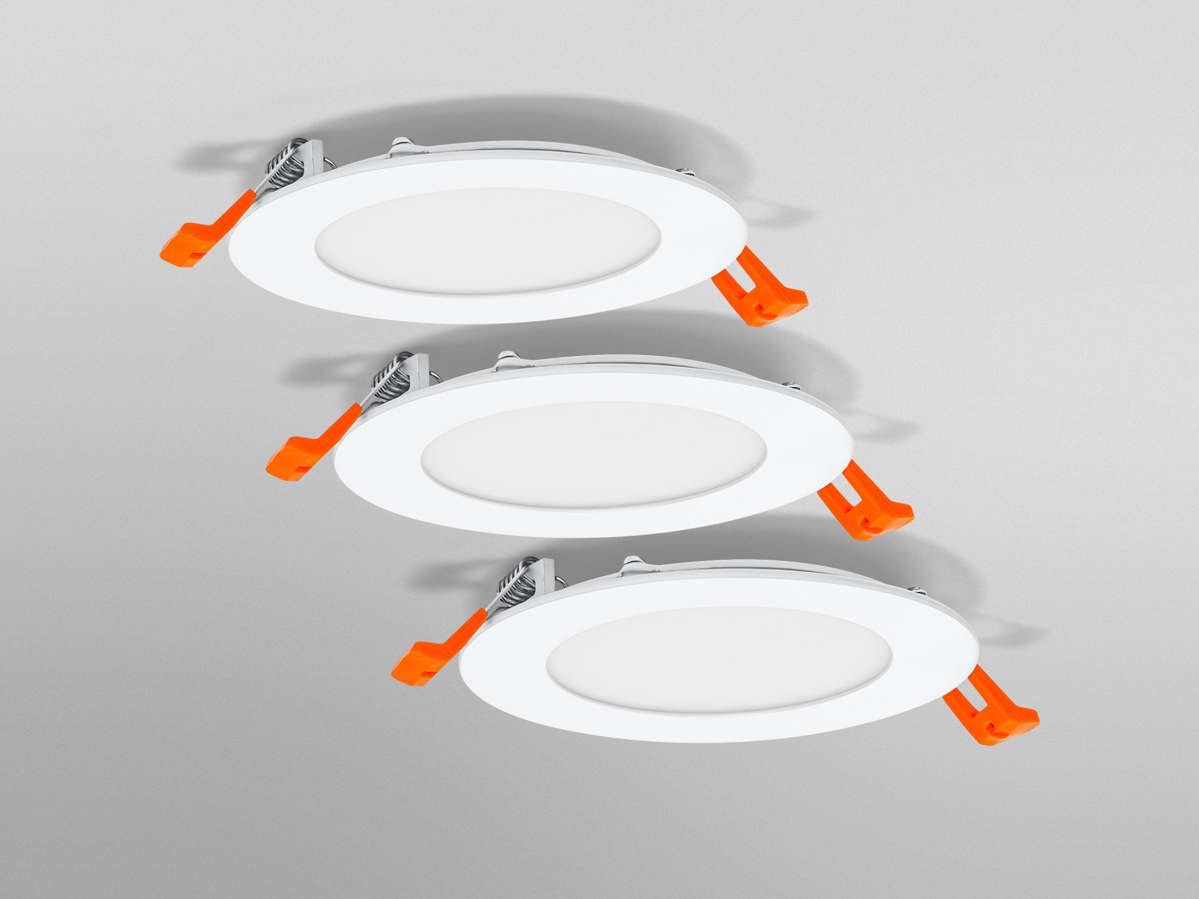 OSRAM LED-Einbauleuchte ultra slim, 8W, 550lm, 3000K, IP20, warmweiß, Ø 120 mm, 3 Stück OSRAM LED-Einbauleuchte ultra slim, 8W, 550lm, 3000K, IP20, warmweiß, Ø 120 mm, 3 Stück