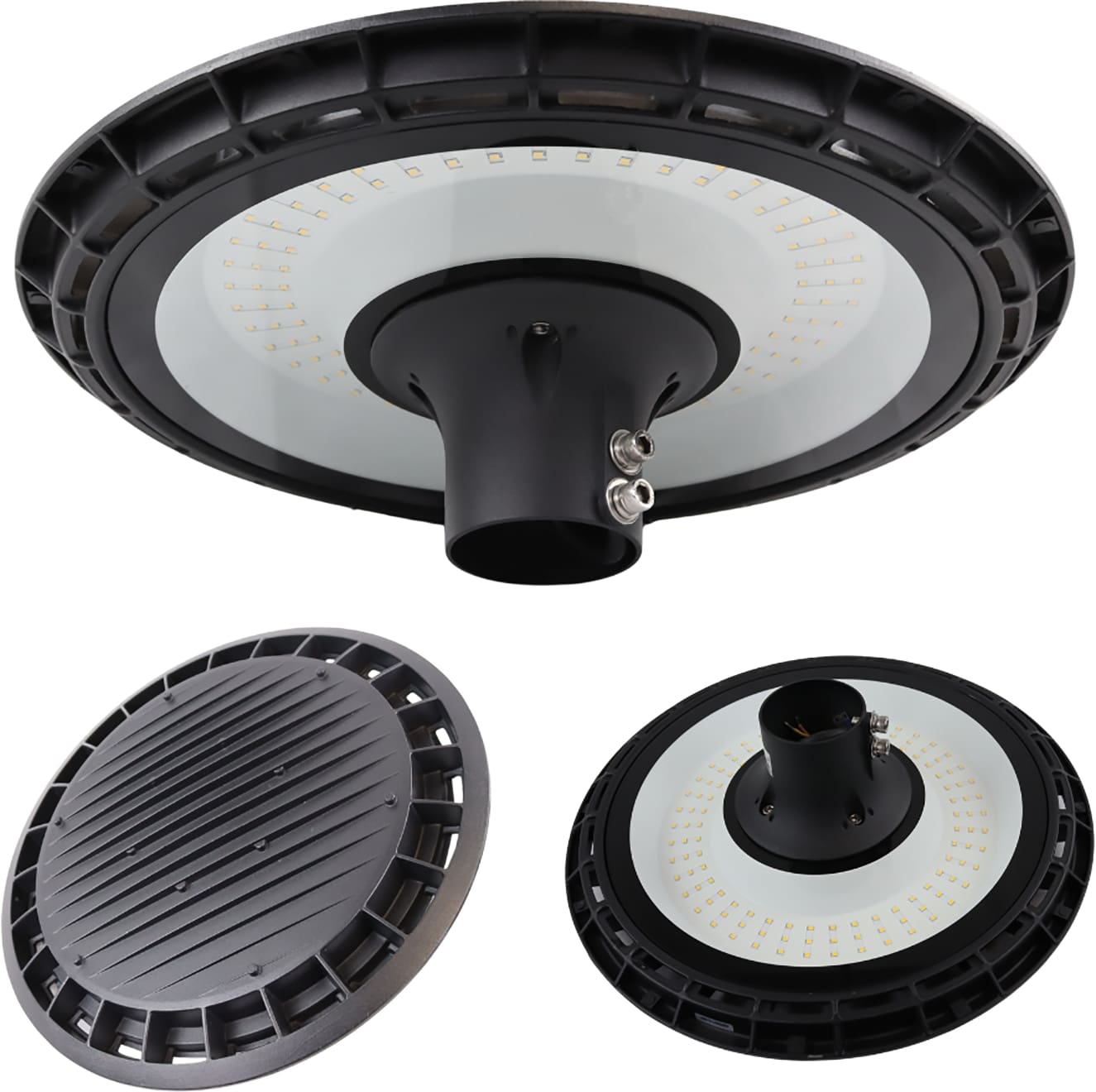 LUXULA LED-Hallenleuchte LX800110, HighBay, linear, 60W, 6000lm, 3000K LUXULA LED-Hallenleuchte LX500143, HighBay, linear, 200W, 20000lm, 4000K