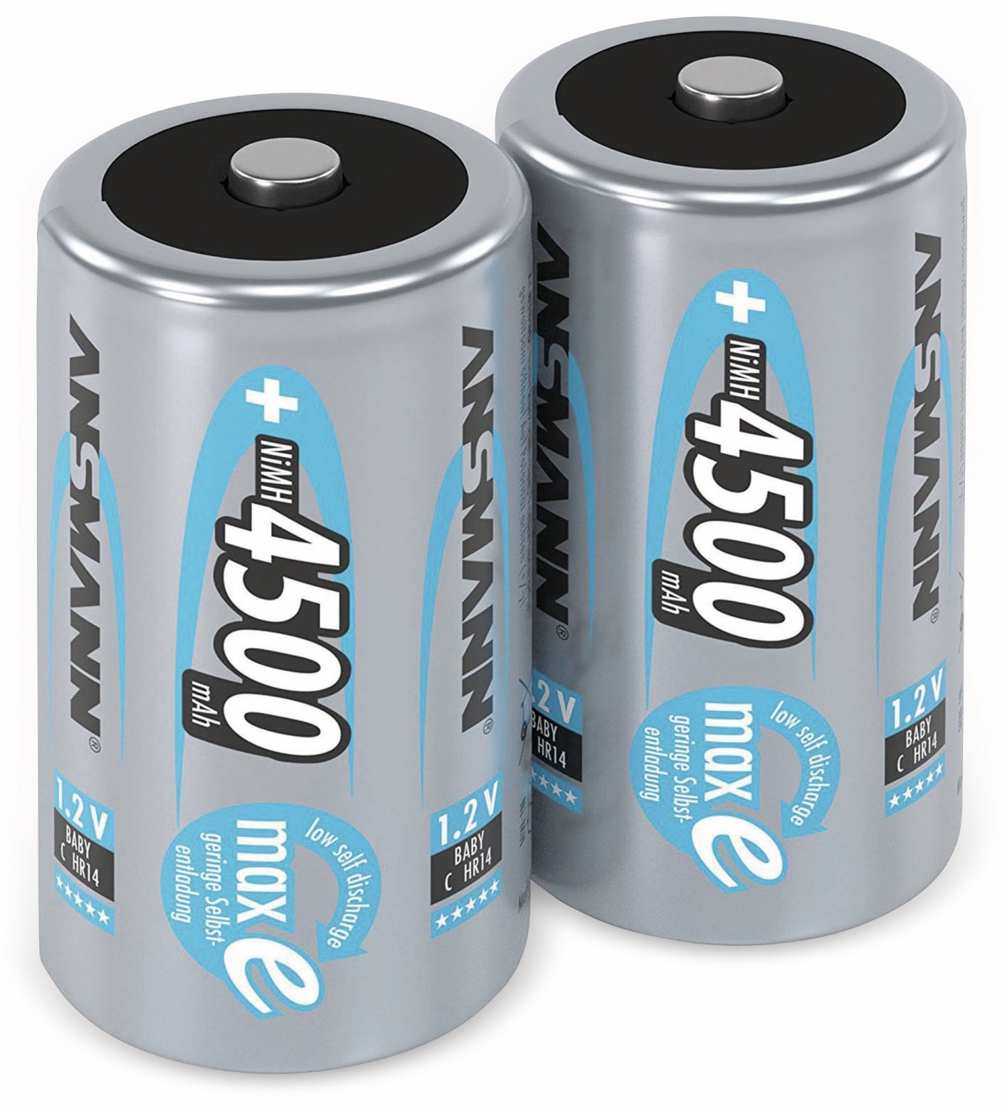 ANSMANN NiMH-Baby-Akku maxE, 4500 mAh, 2 Stück ANSMANN NiMH-Baby-Akku maxE, 4500 mAh, 2 Stück