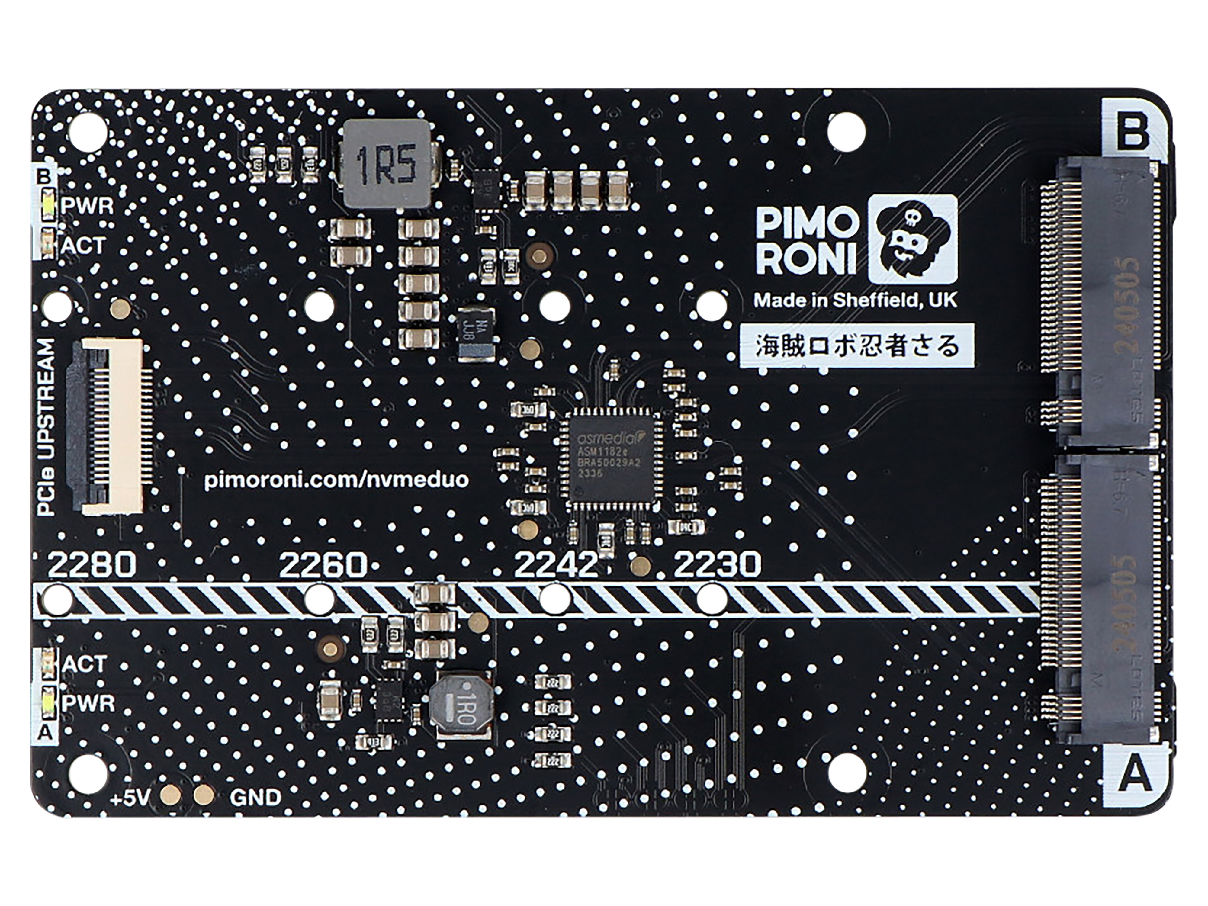 PIMORONI Dual NVMe base für Raspberry Pi 5
