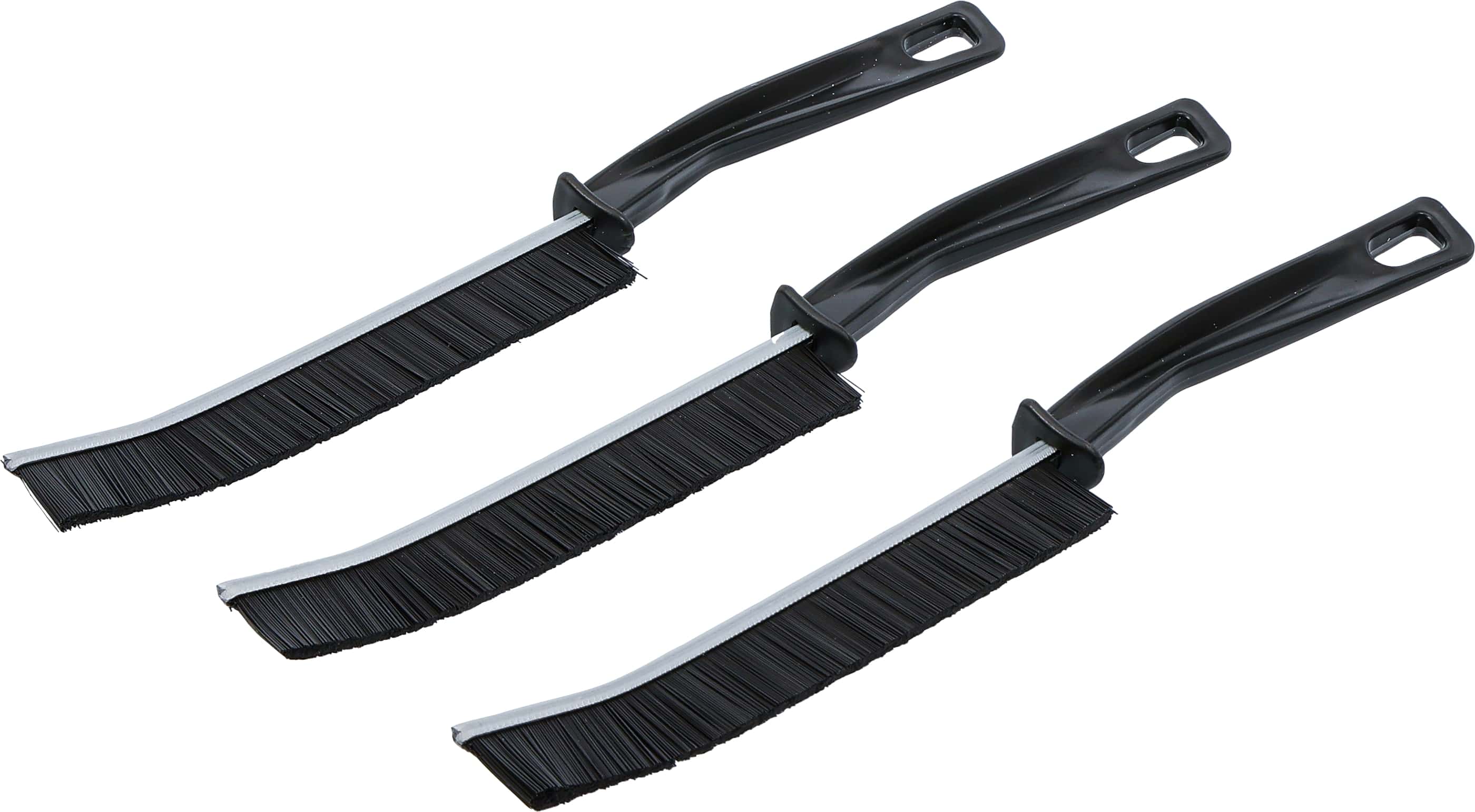 BGS TECHNIC Hartborsten-Ecken-Reinigungsbürsten-Set, 230 mm, 3-teilig