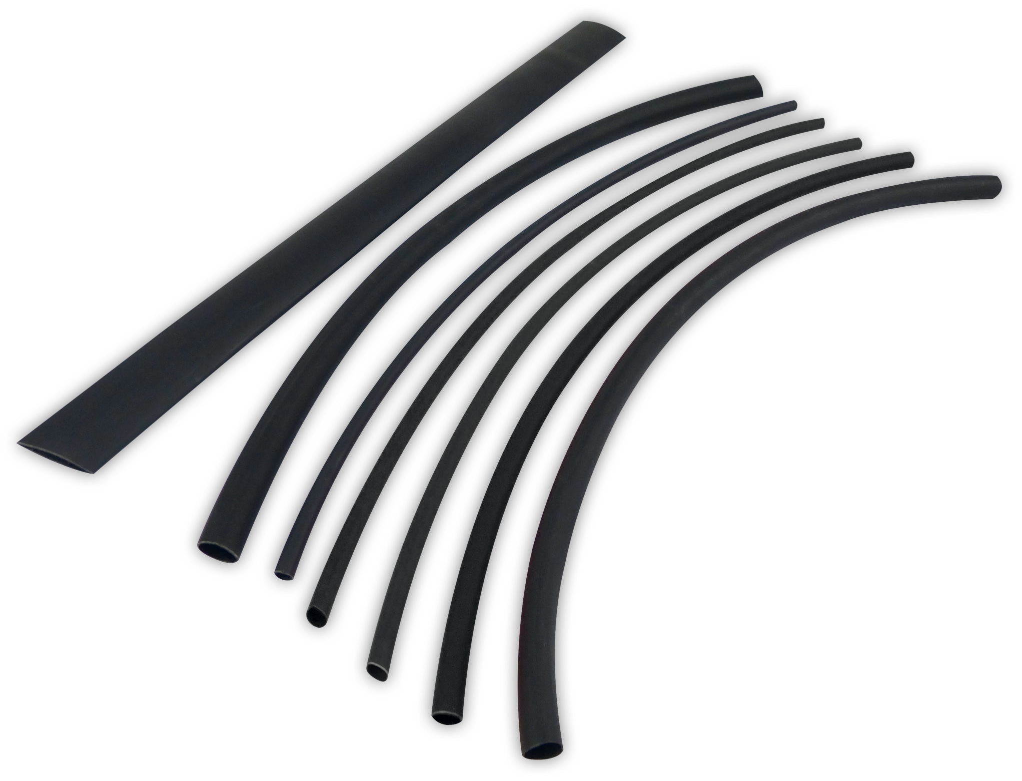 Klebe-Schrumpfschlauchset, 7x 0,5 m, Schrumpfrate 3:1, SW