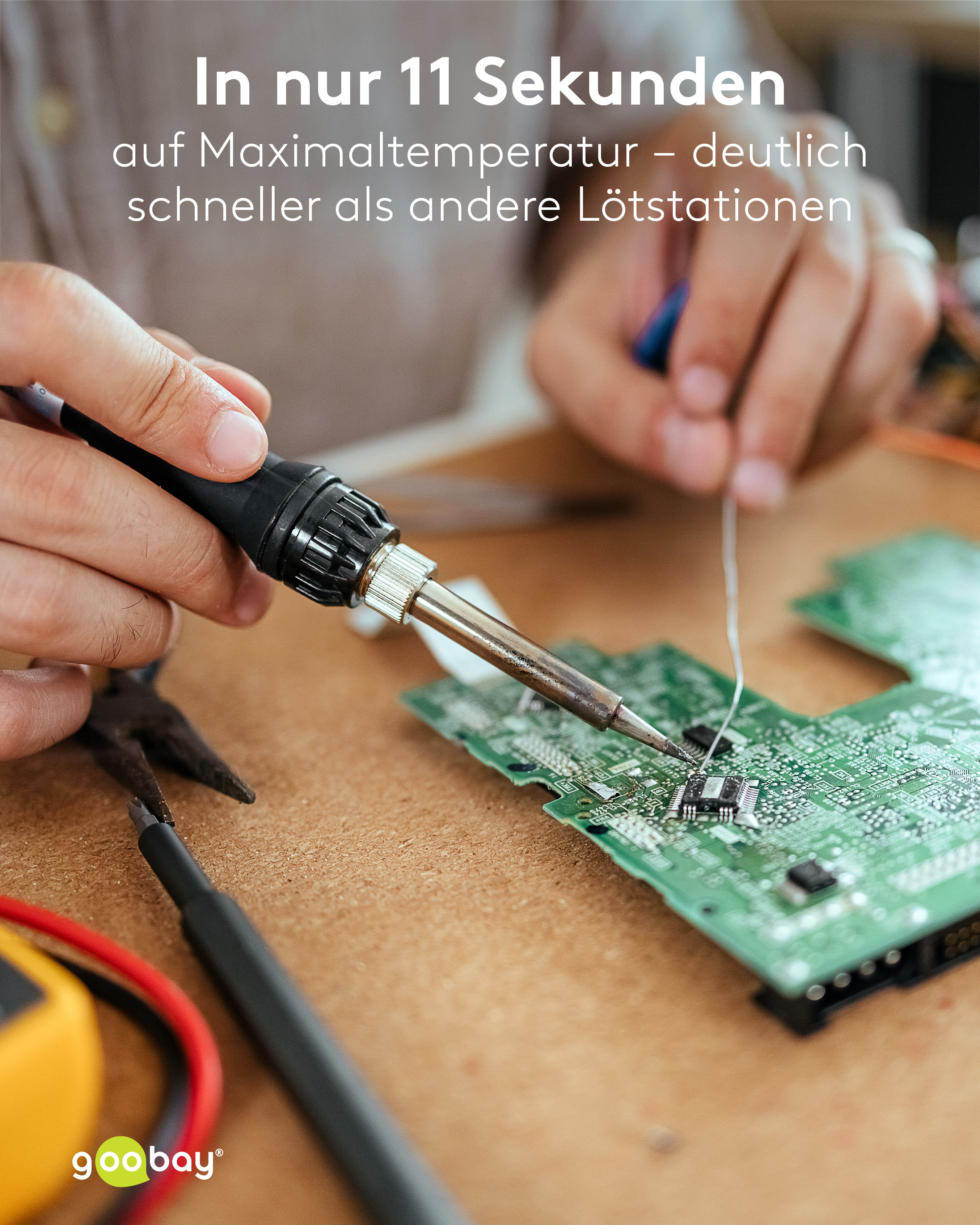 GOOBAY Digitale Lötstation, 78624, 70 W, 480 °C