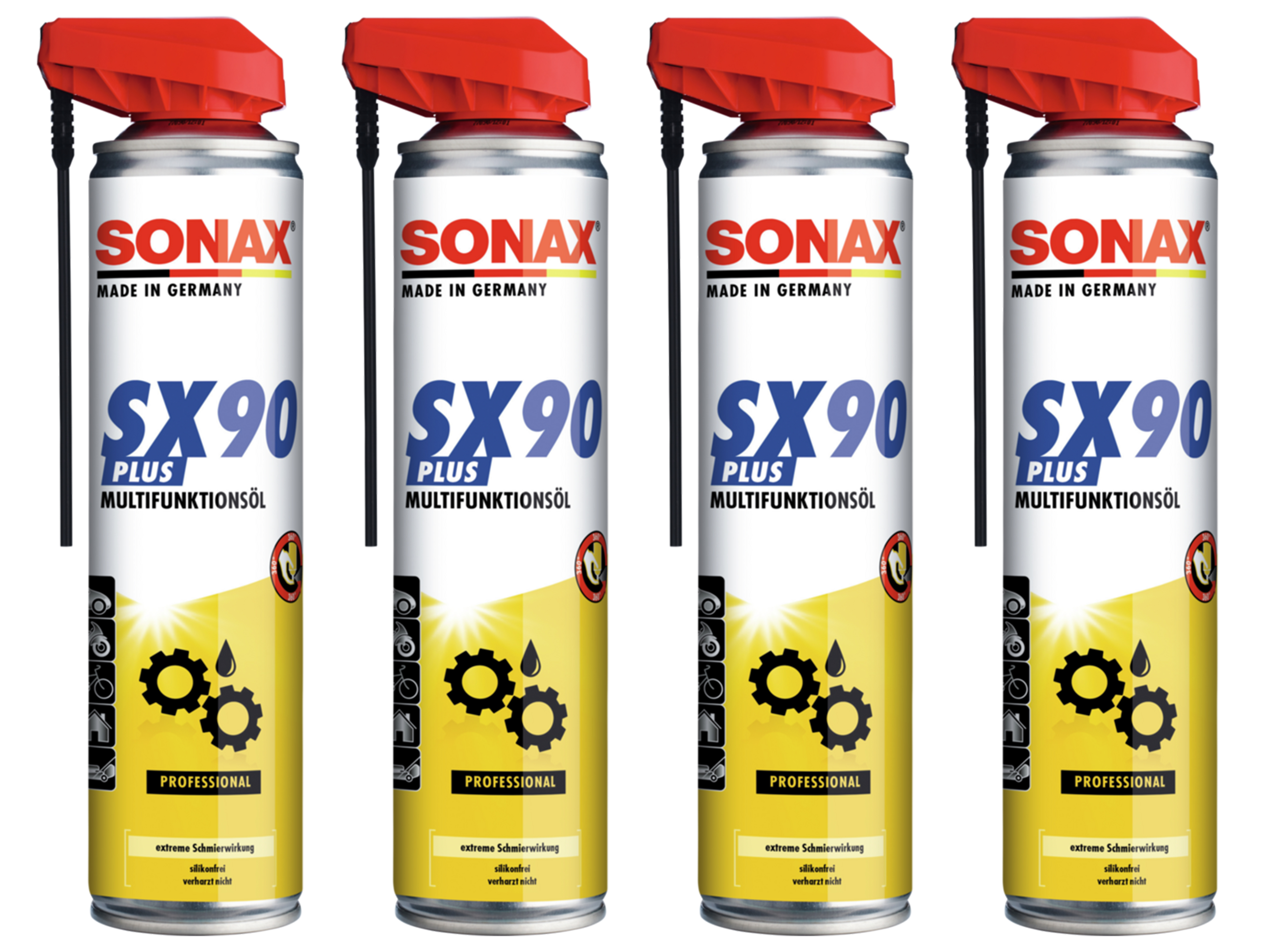 SONAX Multifunktionsöl, SX90 PLUS EasySpray, 400 ml, 4 Stück