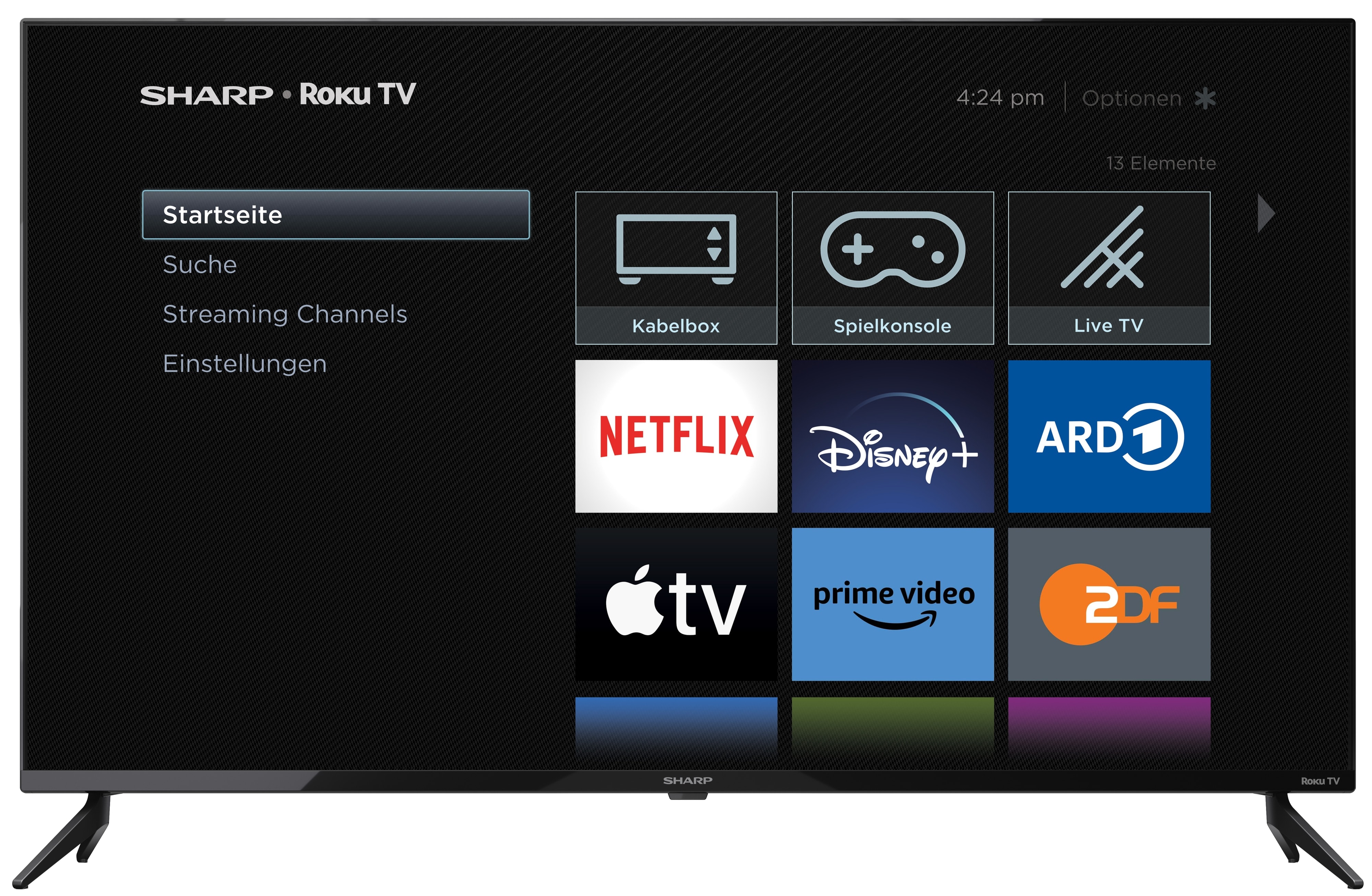 SHARP LED-TV 43FD2E, 108cm (43"), EEK: E, ROKU TV, Full-HD, WLAN