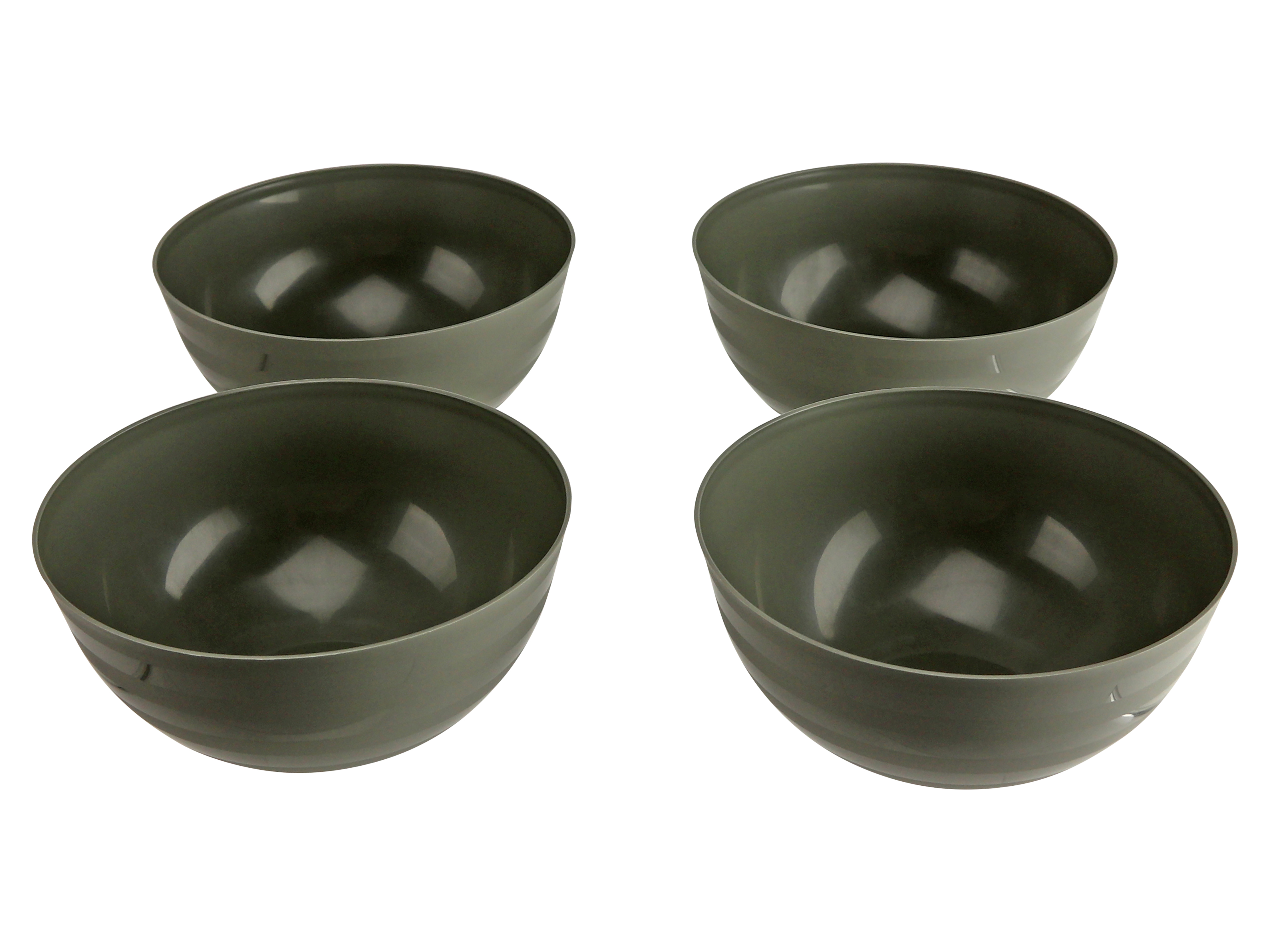 Camping-Schalen, 4-teilig, grau, Ø 140mm Camping-Schalen, 4-teilig, grau, Ø 140mm