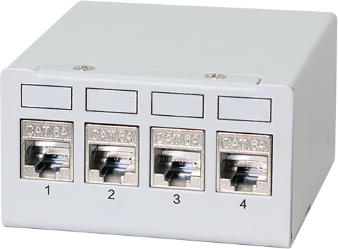 LOGILINK Patchpanel NK4090 4Port inkl. 4 CAT6A Modulen