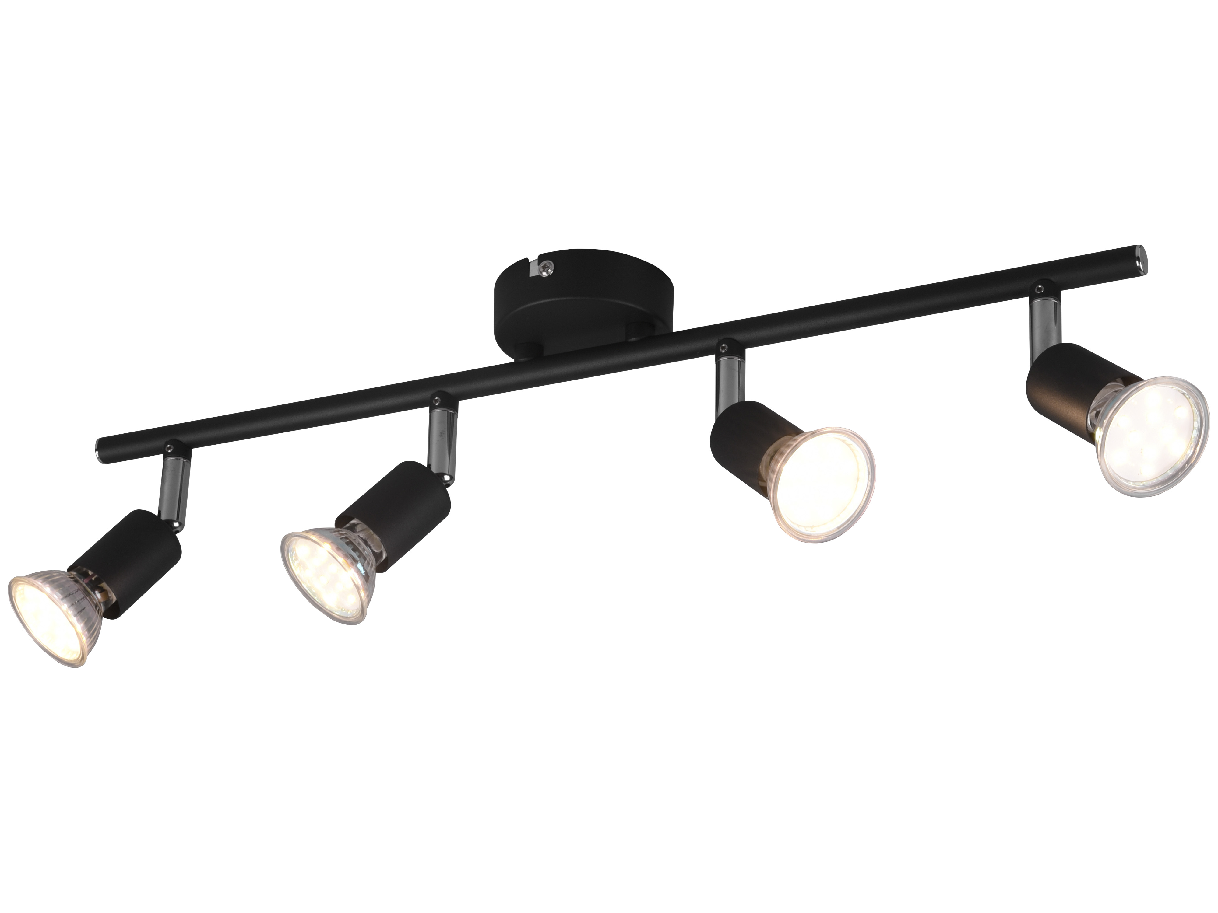 REALITY Deckenleuchte Paris R80914032 schwarz, 4 x GU10, max. 35 W REALITY Deckenleuchte Paris R80914032 schwarz, 4 x GU10, max. 35 W