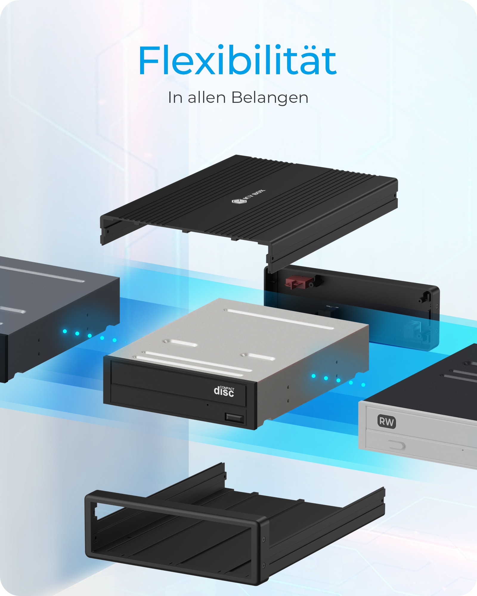 ICY BOX Festplattengehäuse IB-525-U3 5,25" (13,3cm)