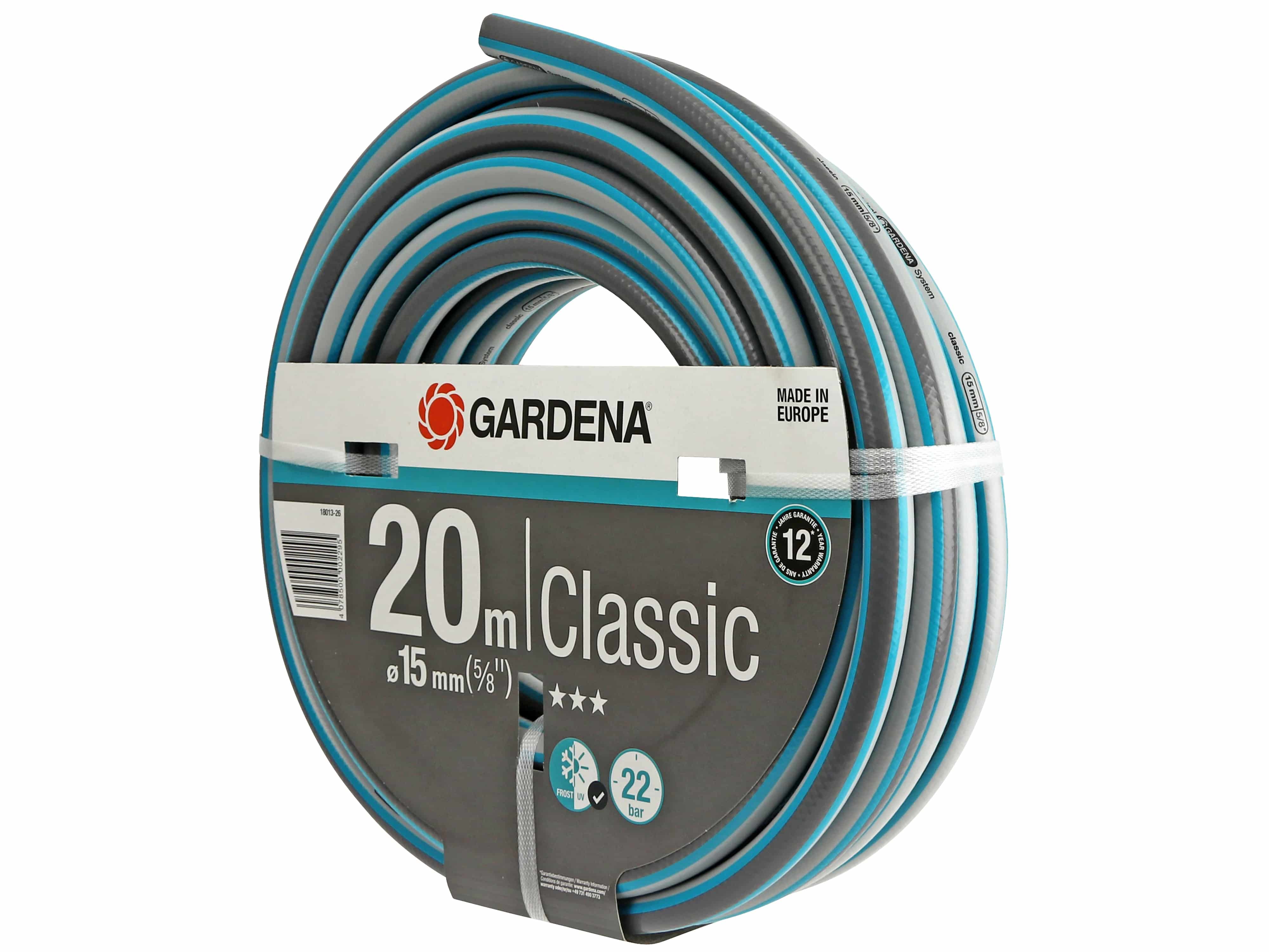 GARDENA Gartenschlauch 18013-26 Classic, 20 m, 15 mm (5/8") GARDENA Gartenschlauch 18013-26 Classic, 20 m, 15 mm (5/8")