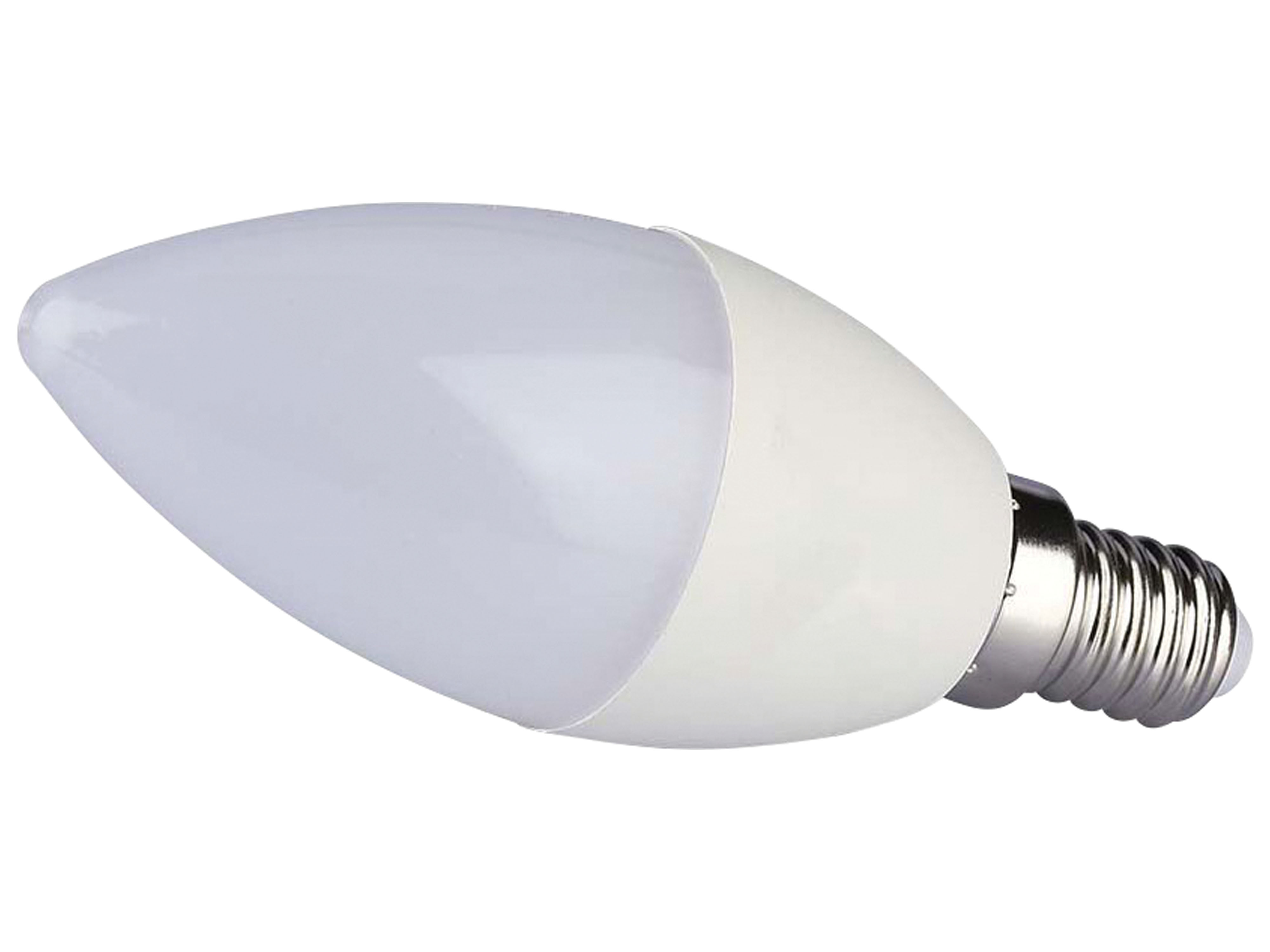 V-TAC LED-Lampe, Kerze, E14, EEK: F, 5W, 470lm, 3000K