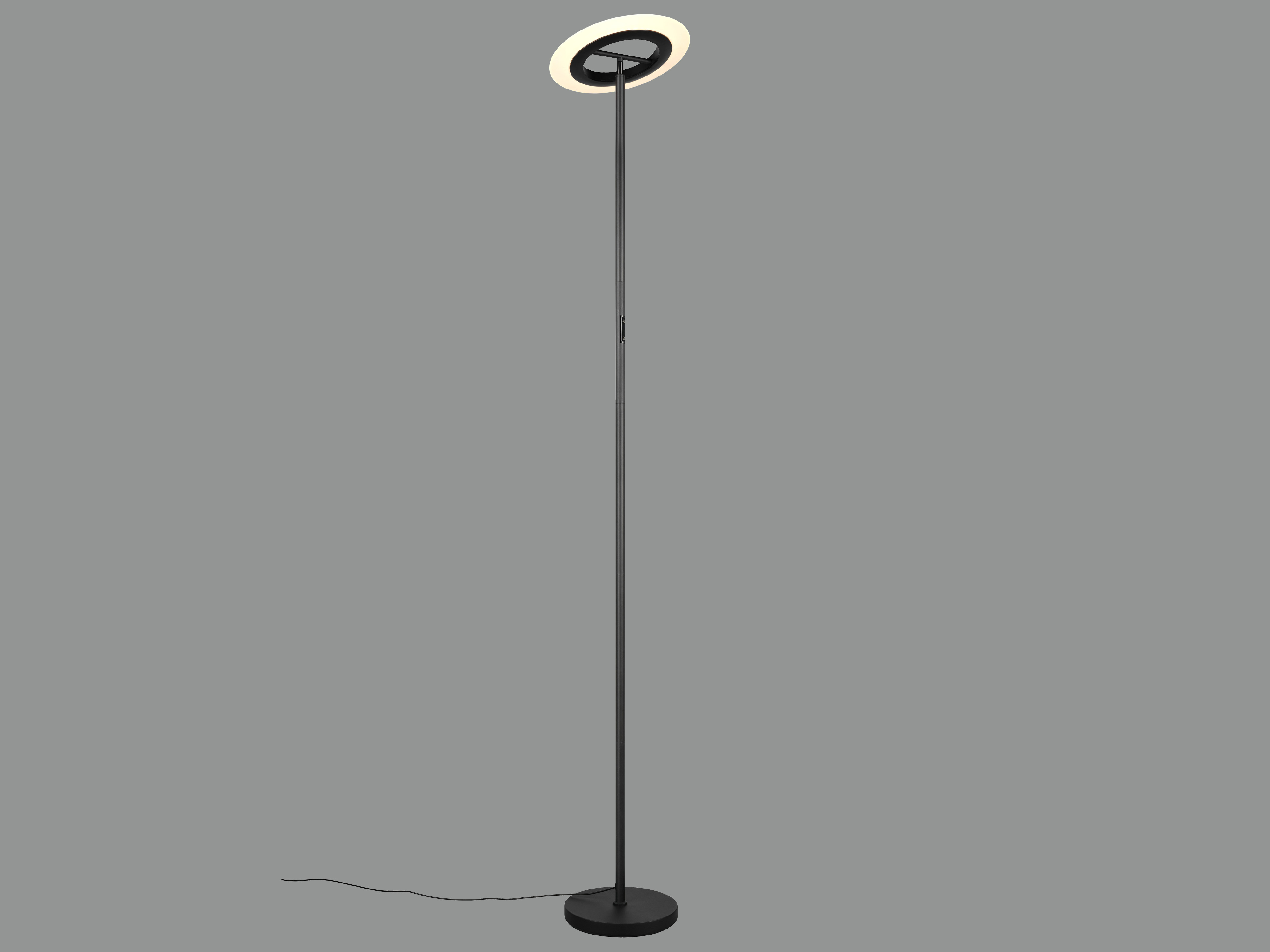 REALITY LED-Stehleuchte Samba R43411132, 16,5W, 2700... 6500K, 1900lm, CCT, RGB, IP20, schwarz