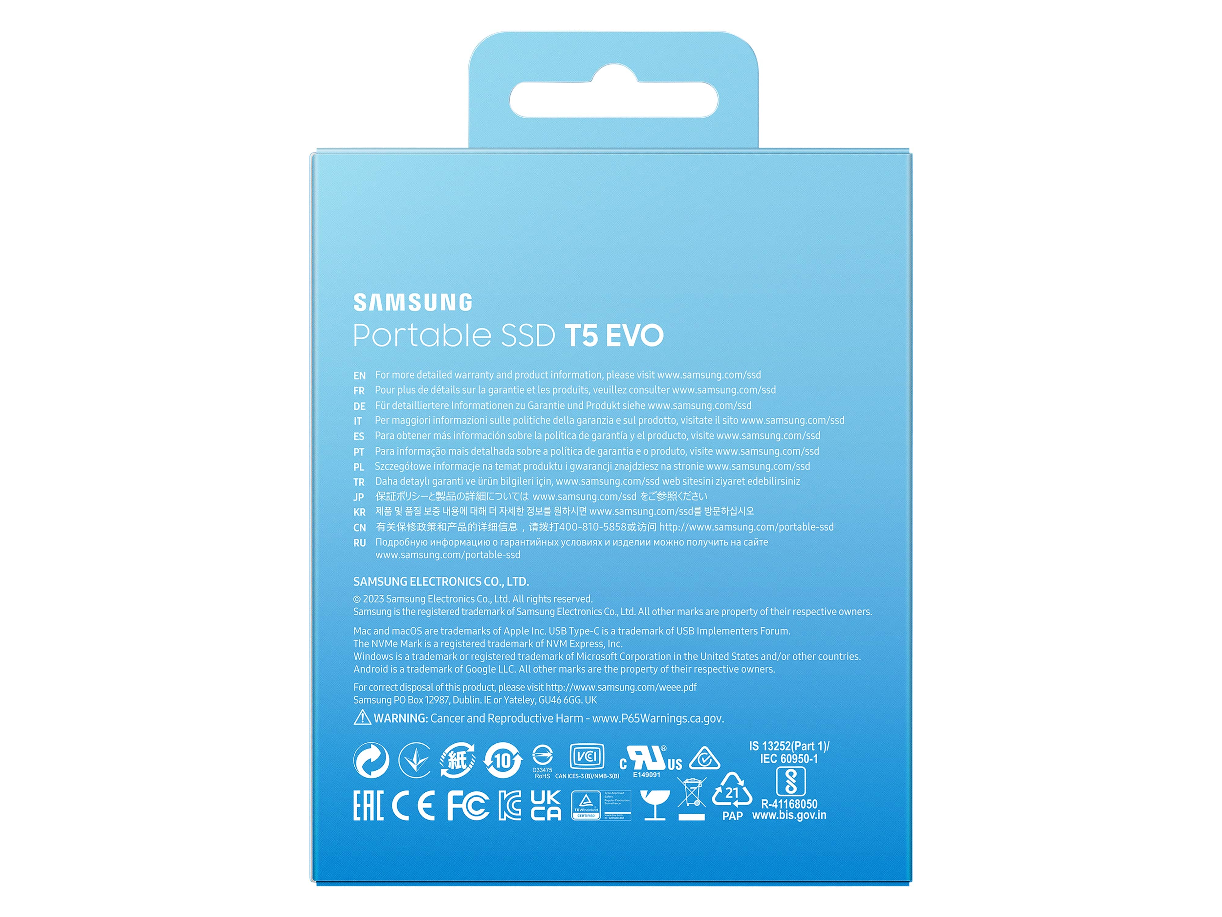SAMSUNG Externe SSD Portable T5 Evo 2TB SAMSUNG Externe SSD Portable T5 Evo 2TB