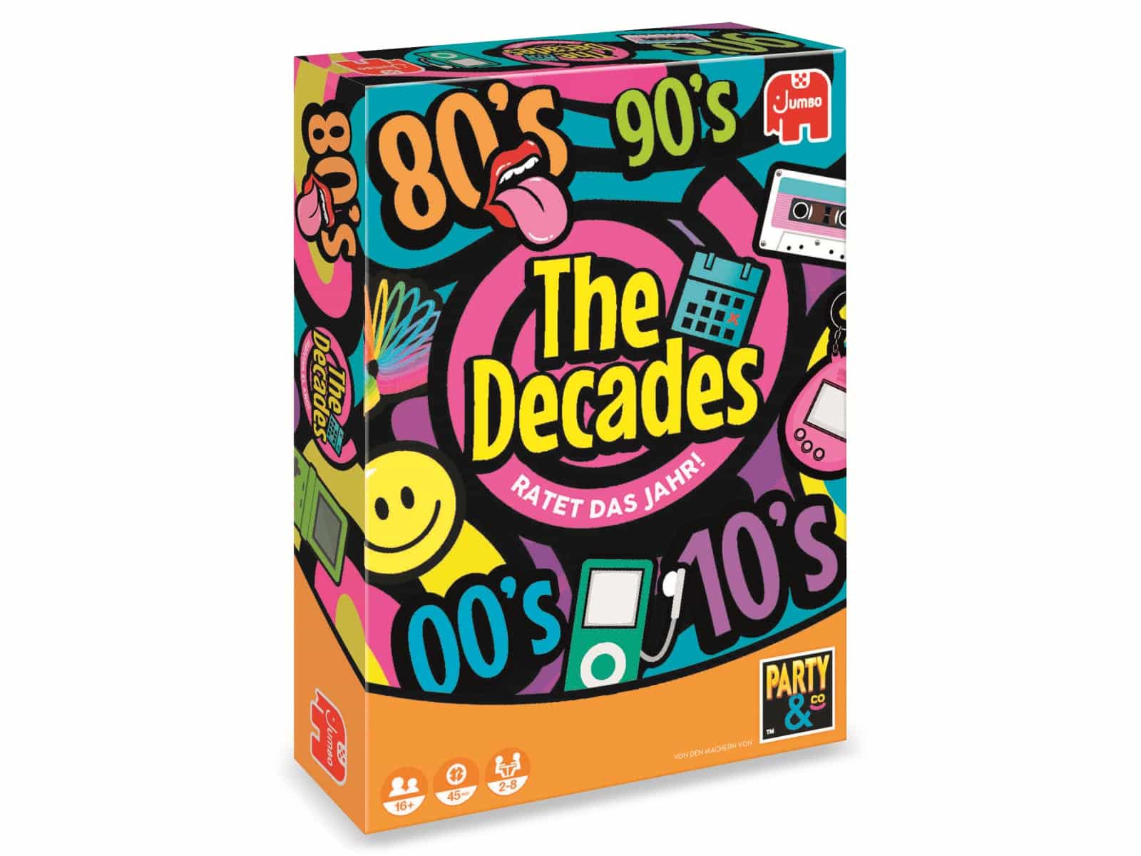 JUMBO Spiele Partyspiel, 19830, The Decades JUMBO Spiele Partyspiel, 19830, The Decades