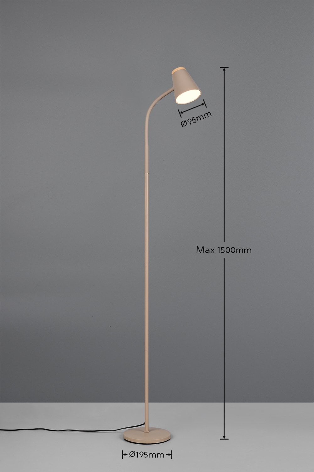 REALITY LED-Stehleuchte PONGO, R45831143, 4,5W, 500lm, 3000K, beige REALITY LED-Stehleuchte PONGO, R45831143, 4,5W, 500lm, 3000K, beige