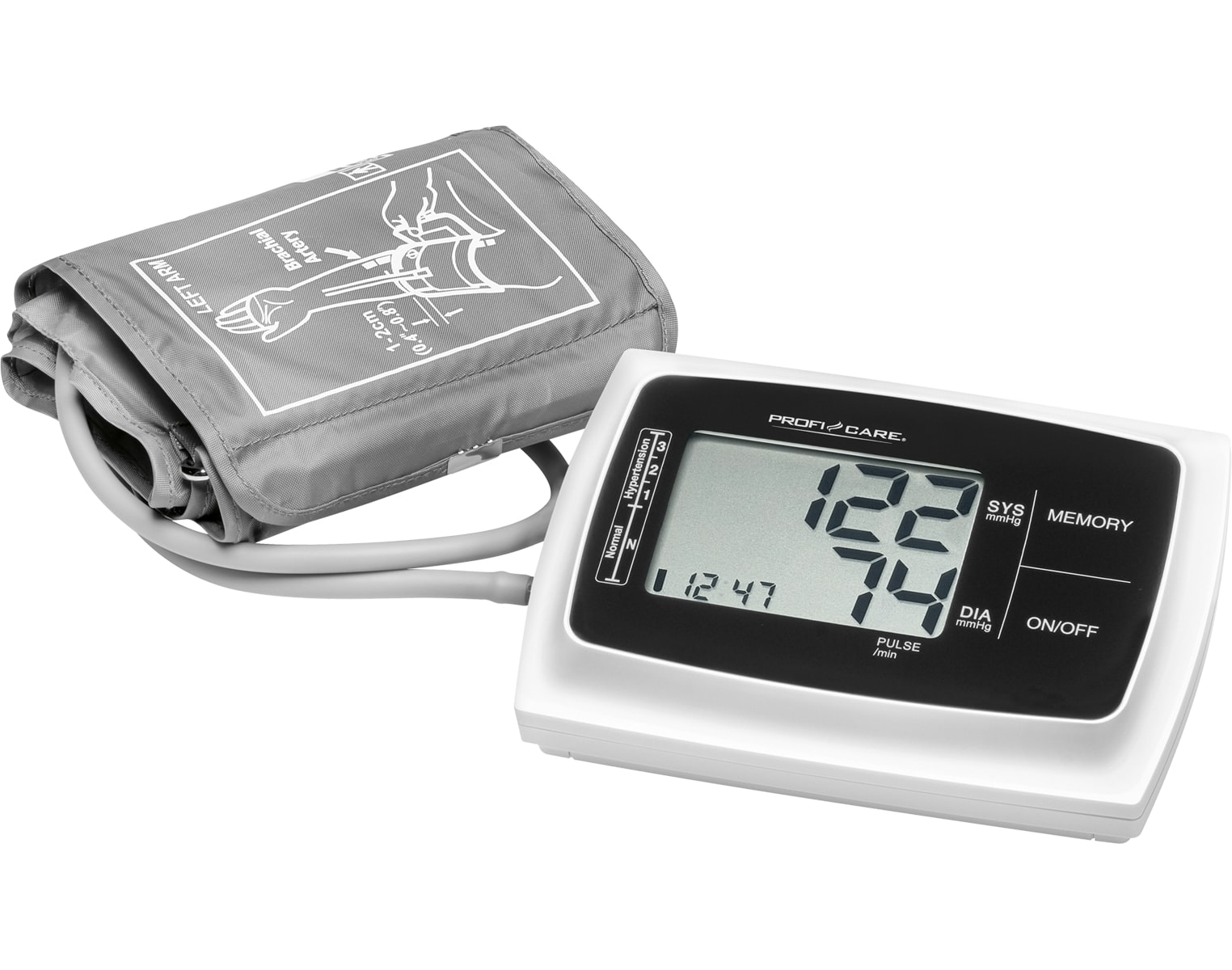 PROFI CARE Blutdruckmessgerät PC-BMG 3019, weiß