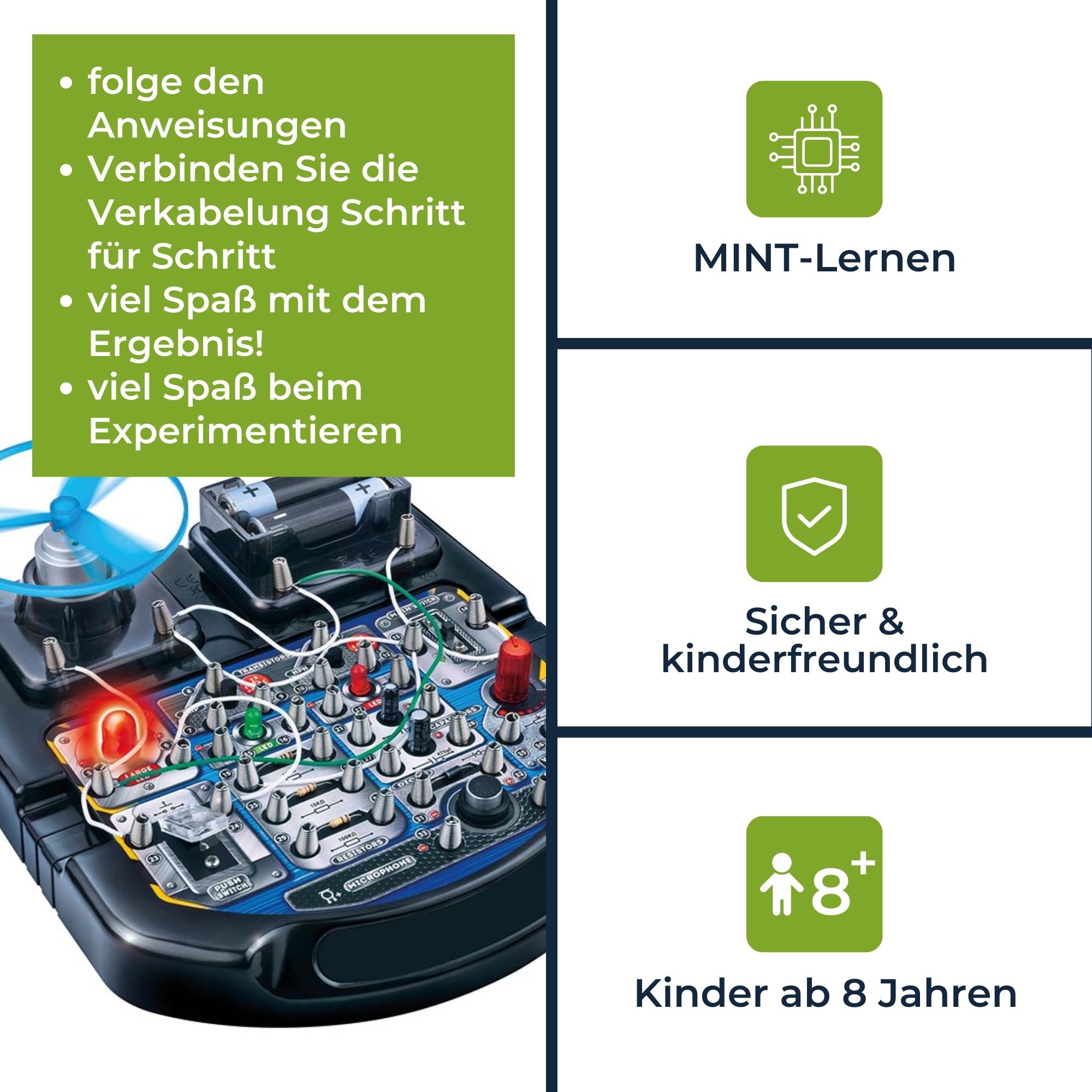VELLEMAN Elektronik-Projektbaukasten KNS110 für Kinder ab 8 Jahren VELLEMAN Elektronik-Projektbaukasten KNS110 für Kinder ab 8 Jahren