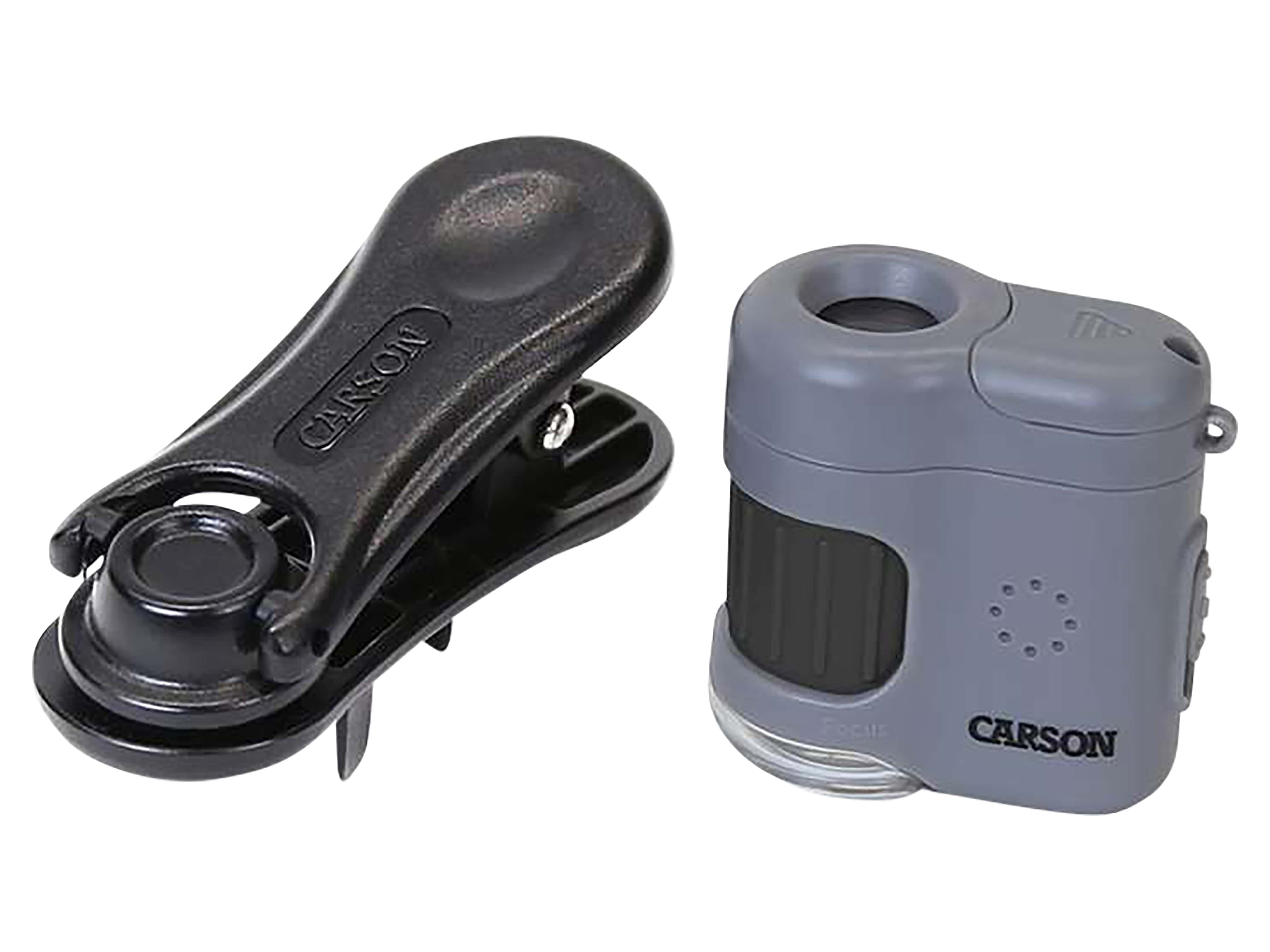 SINTRON Taschenmikroskop MM-380 MicroMini, 20x Vergrößerung, LED- und UV-Beleuchtung, Smartphone-Adapter CARSON Taschenmikroskop MM-380 MicroMini, 20x Vergrößerung, LED- und UV-Beleuchtung, Smartphone-Adapter