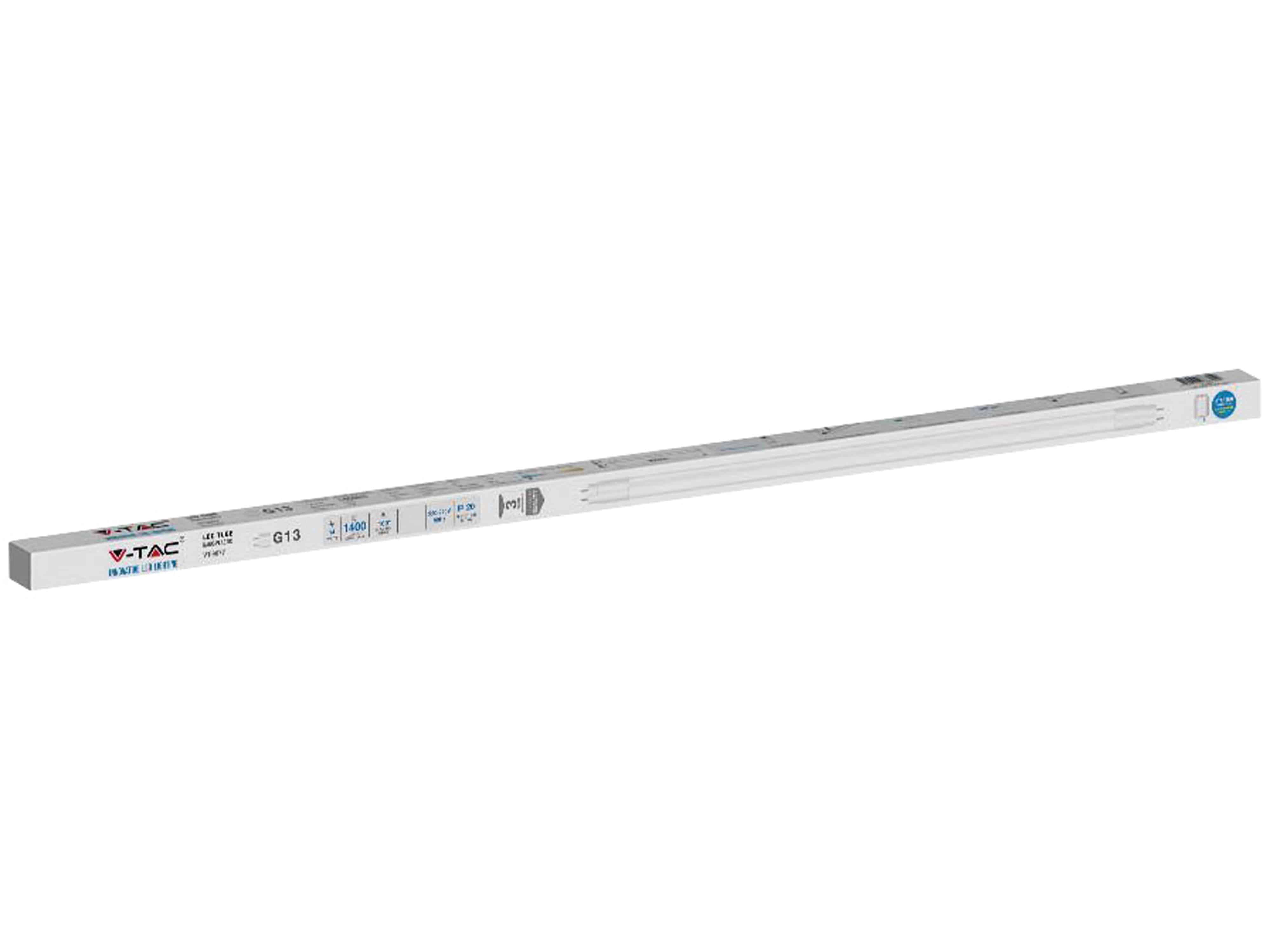 V-TAC LED-Röhre VT-9077, T8, G13, EEK: F, 14 W, 1400 lm, 4000 K, 900 mm V-TAC LED-Röhre VT-9077, T8, G13, EEK: F, 14 W, 1400 lm, 4000 K, 900 mm