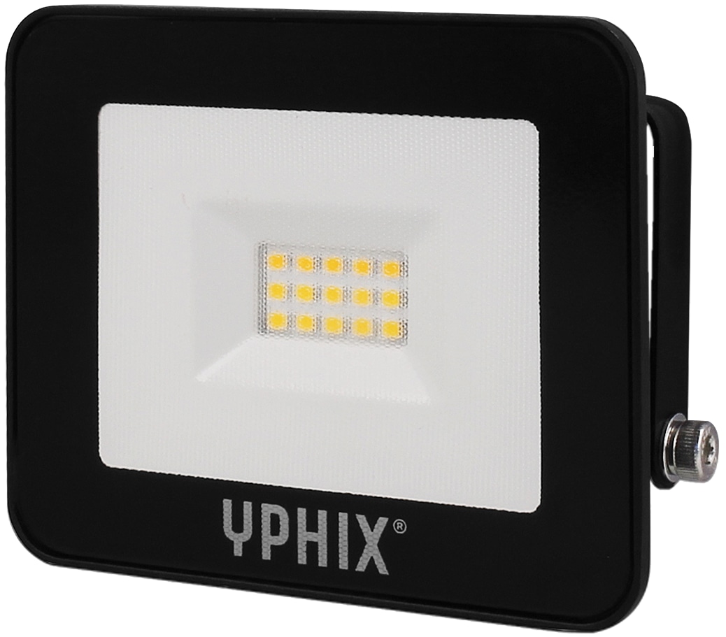 YPHIX LED-Baustrahler LED Floodlight John, 73606, 10 W, 3000 K, schwarz YPHIX LED-Baustrahler LED Floodlight John, 73606, 10 W, 3000 K, schwarz