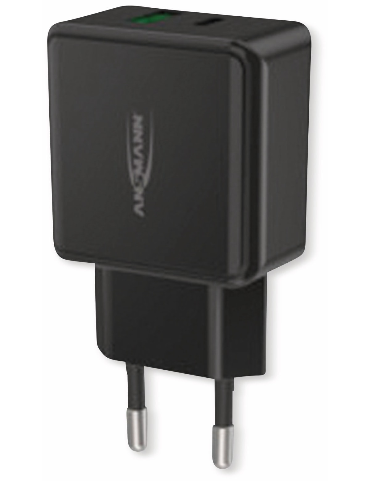 ANSMANN USB-Ladegerät HomeCharger HC218PD, 5 - 12V, 3000 mA, schwarz
